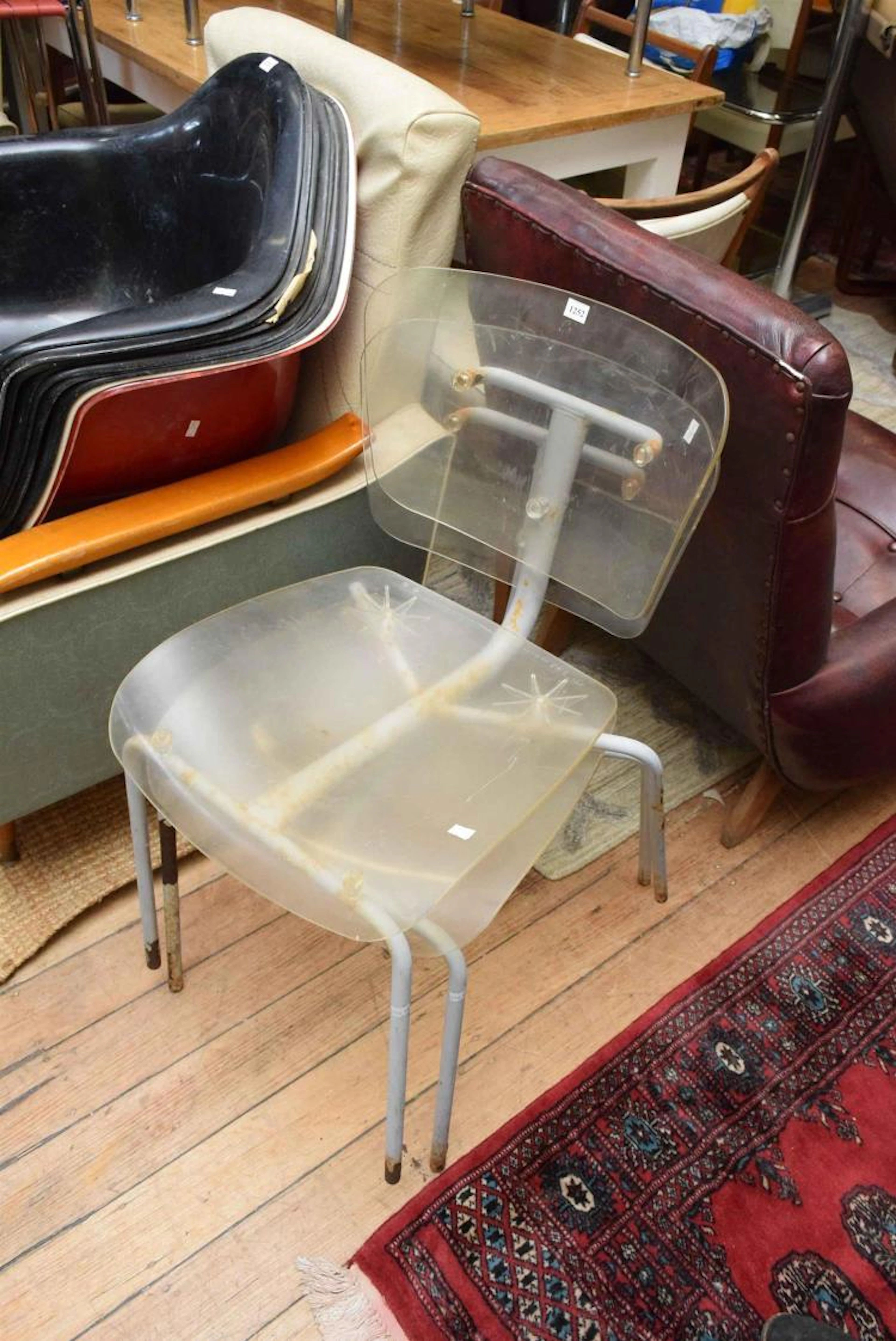 PAIR OF ITALIAN DESIGNER GHOST CHAIRS BY MATTEO THUN AND ANTONIO RODRIGUEZ