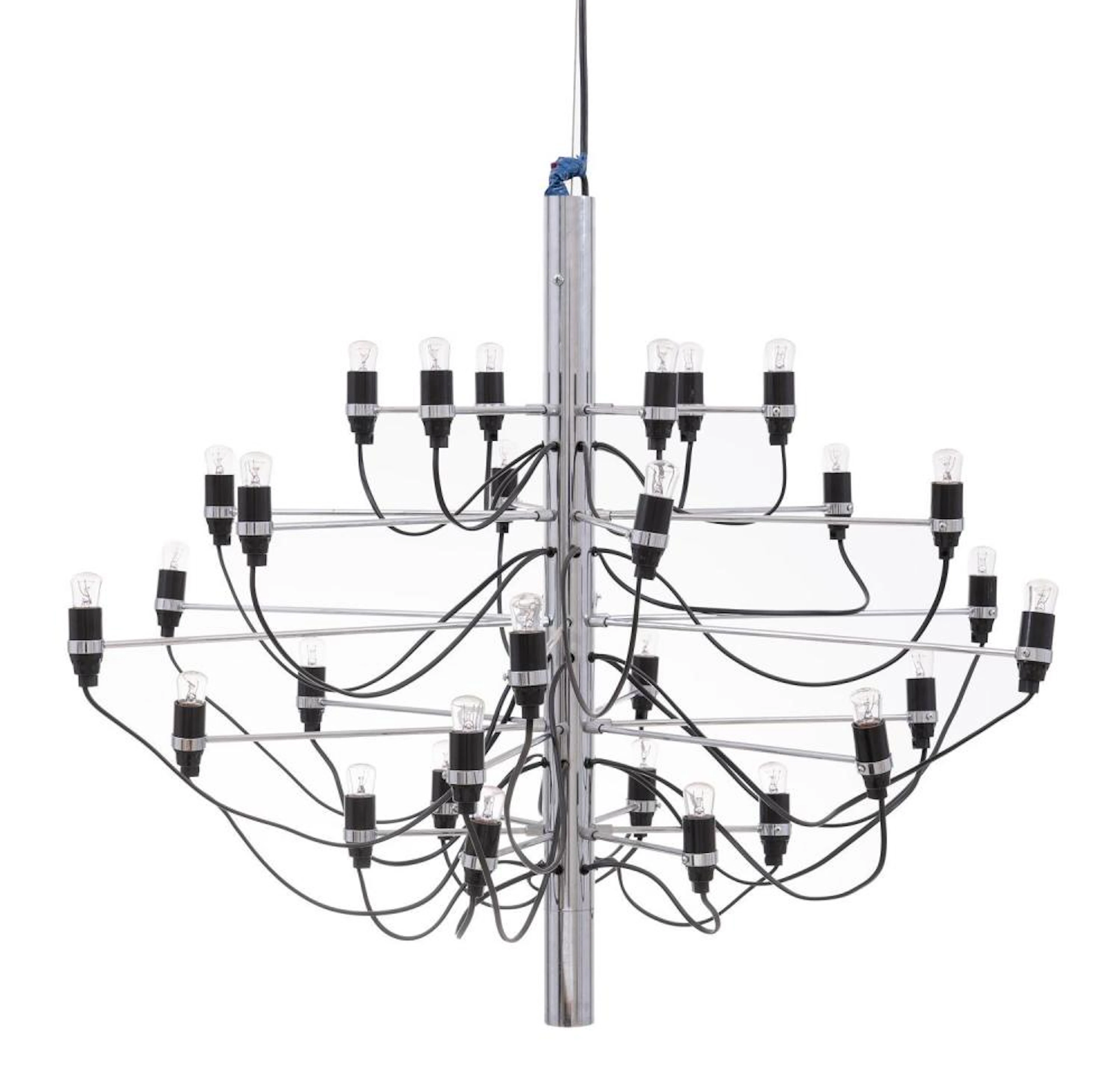 GINO SARFATTI SUSPENSION '2097/30' CHANDELIER FOR ARTELUCE