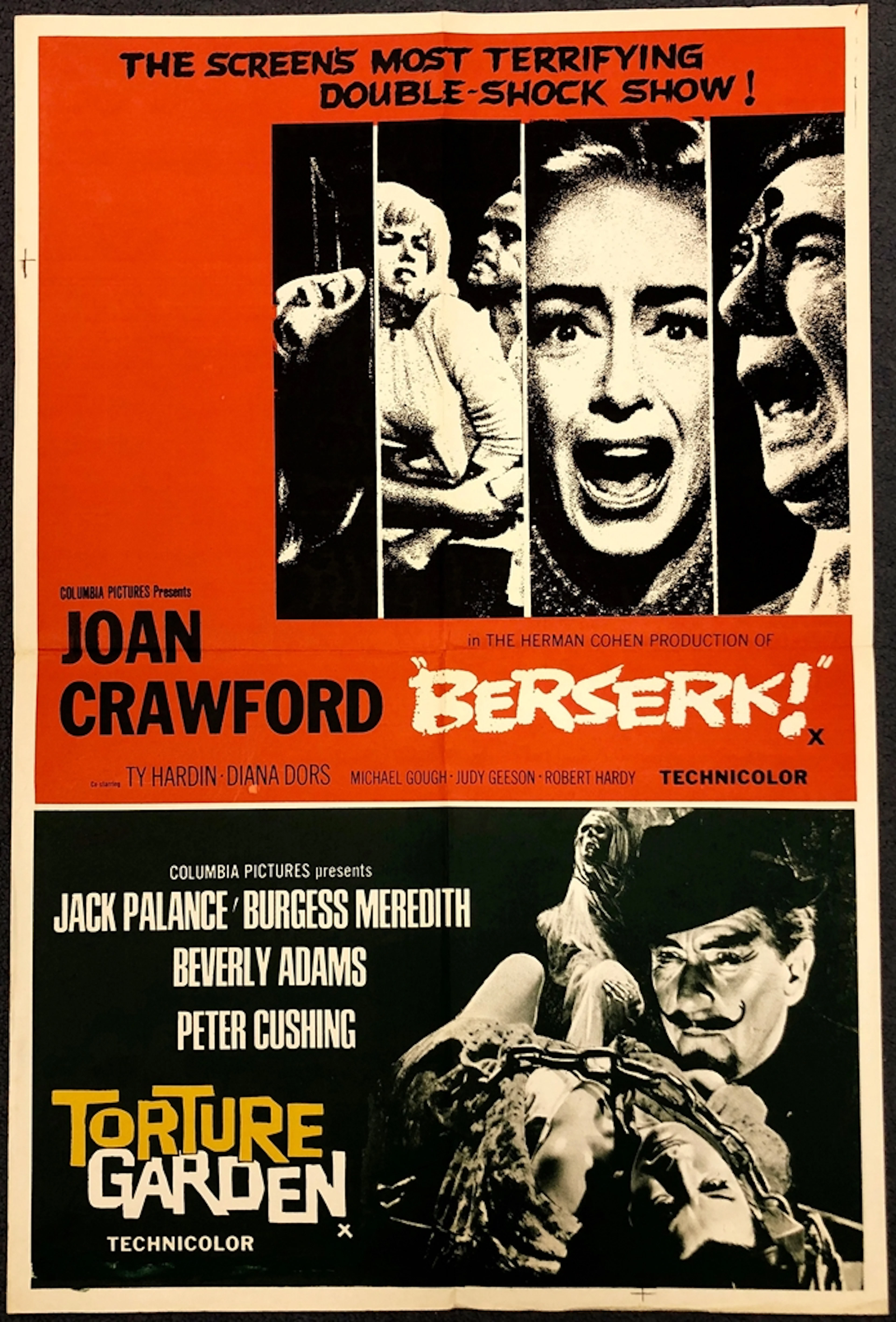 BERSERK / TORTURE GARDEN (1967) - British Double Crown...