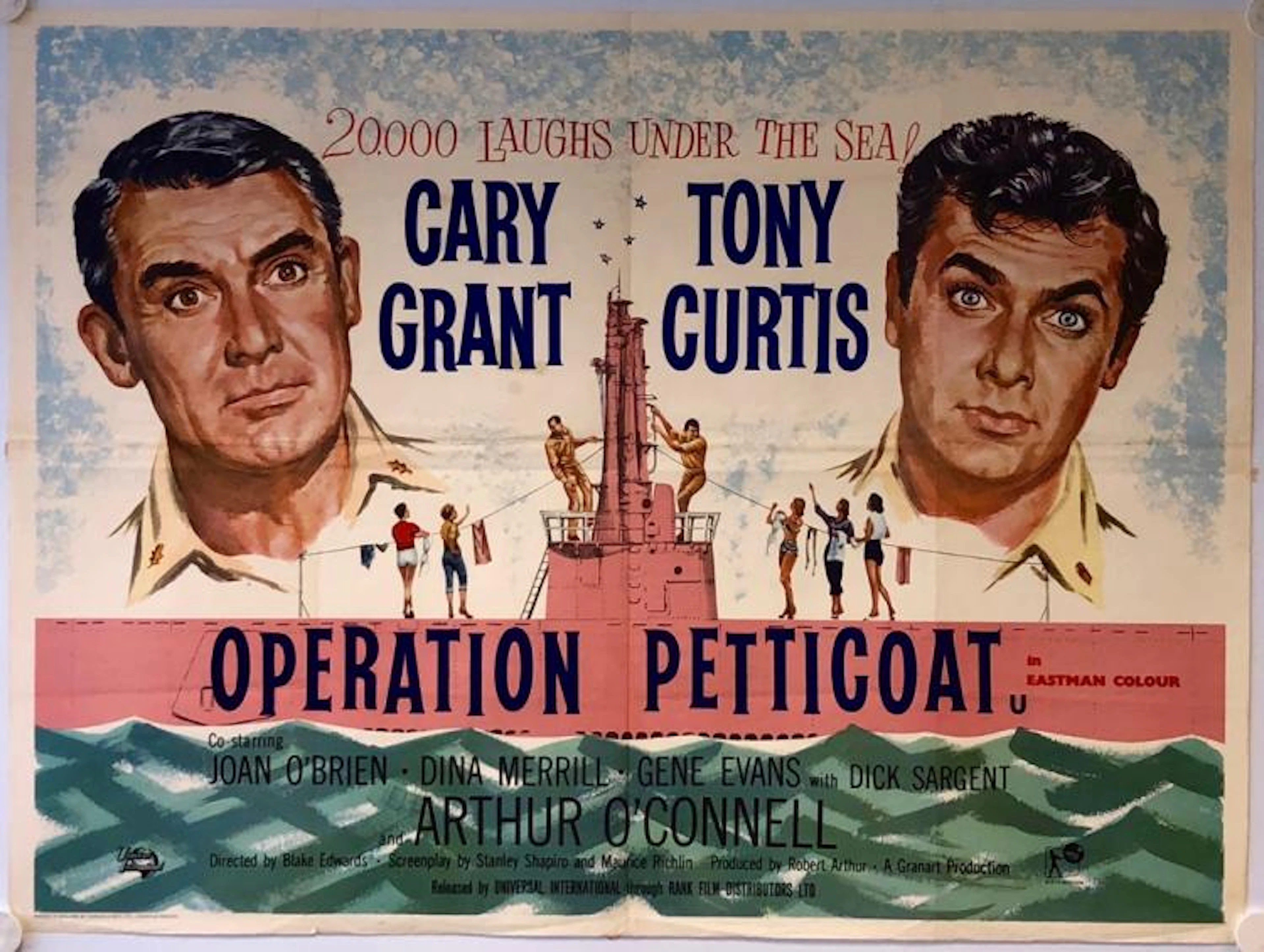 OPERATION PETTICOAT (1959) - British UK Quad film poster...