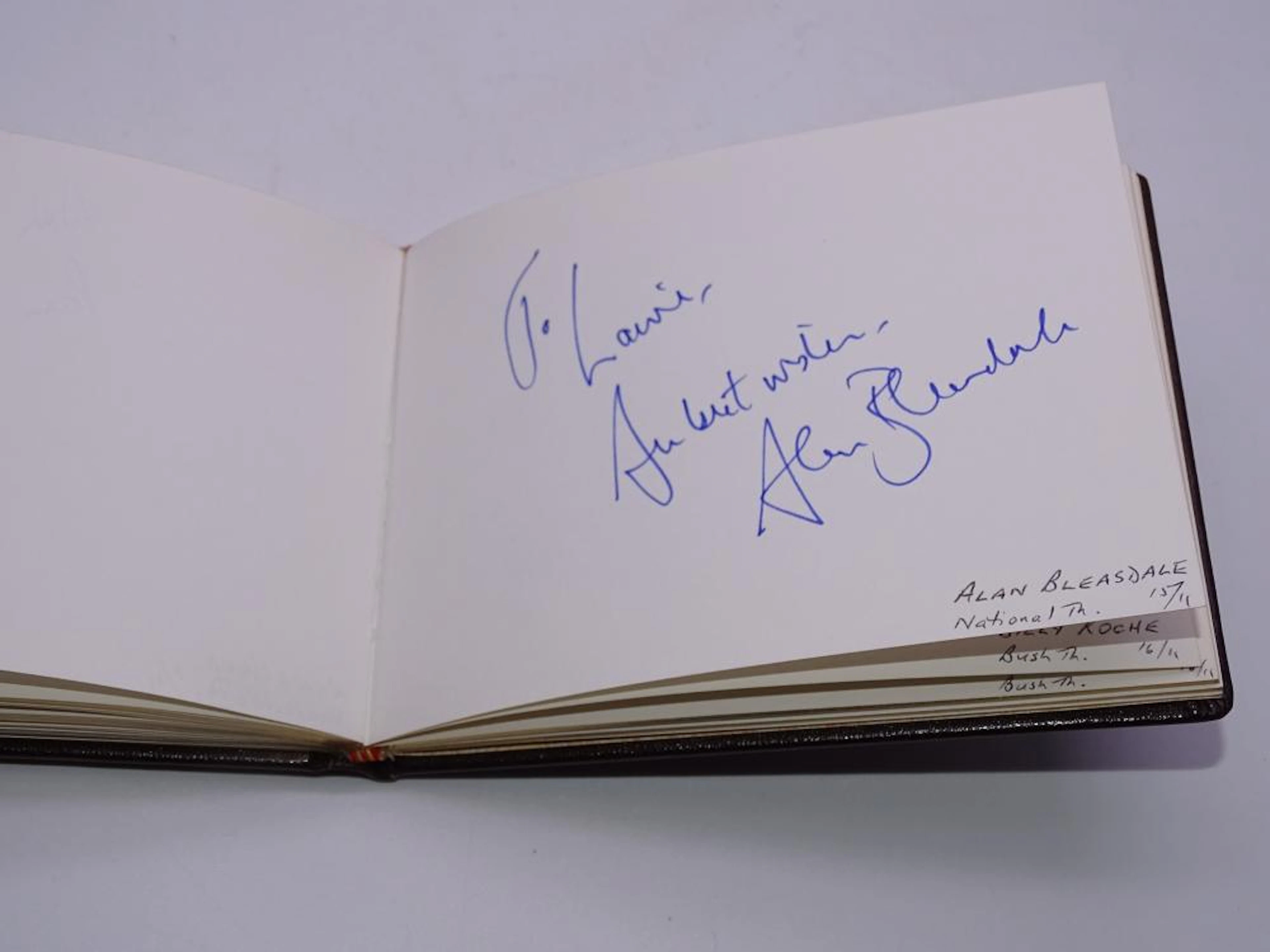 Autograph: An autograph album - numbered 115 containing...