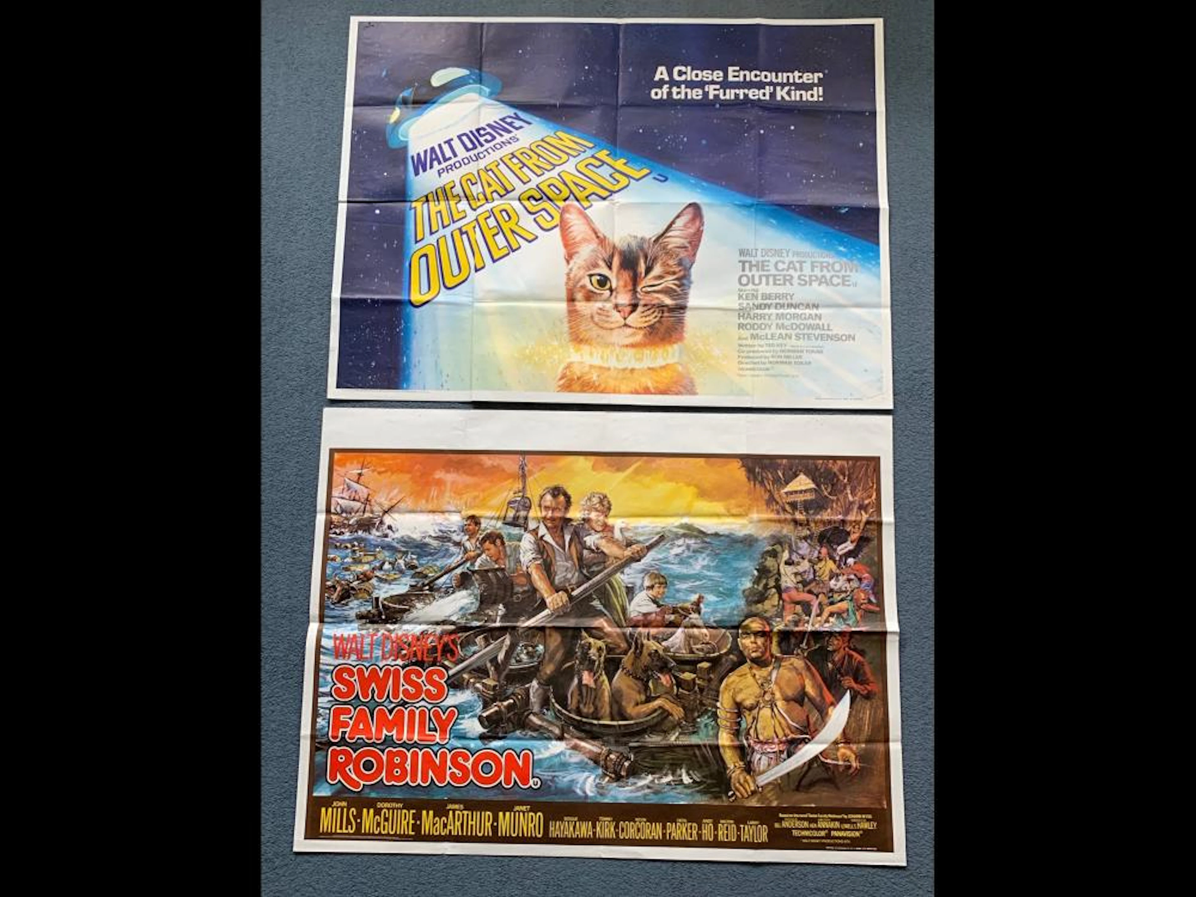 WALT DISNEY LOT (1970's) - (6 in Lot) - British UK Quad film