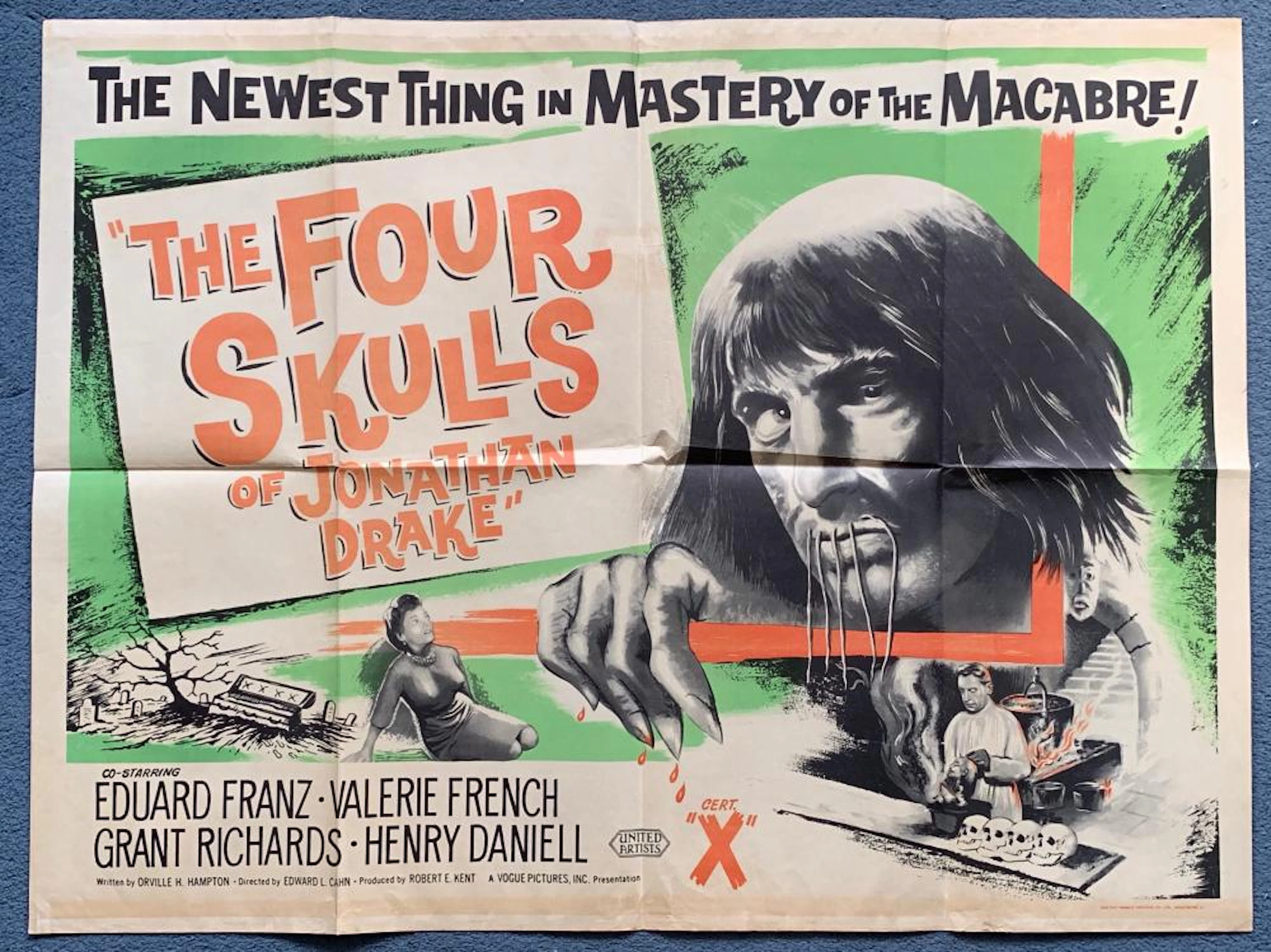 THE FOUR SKULLS OF JONATHAN DRAKE (1959) - FIRST RELEASE - B