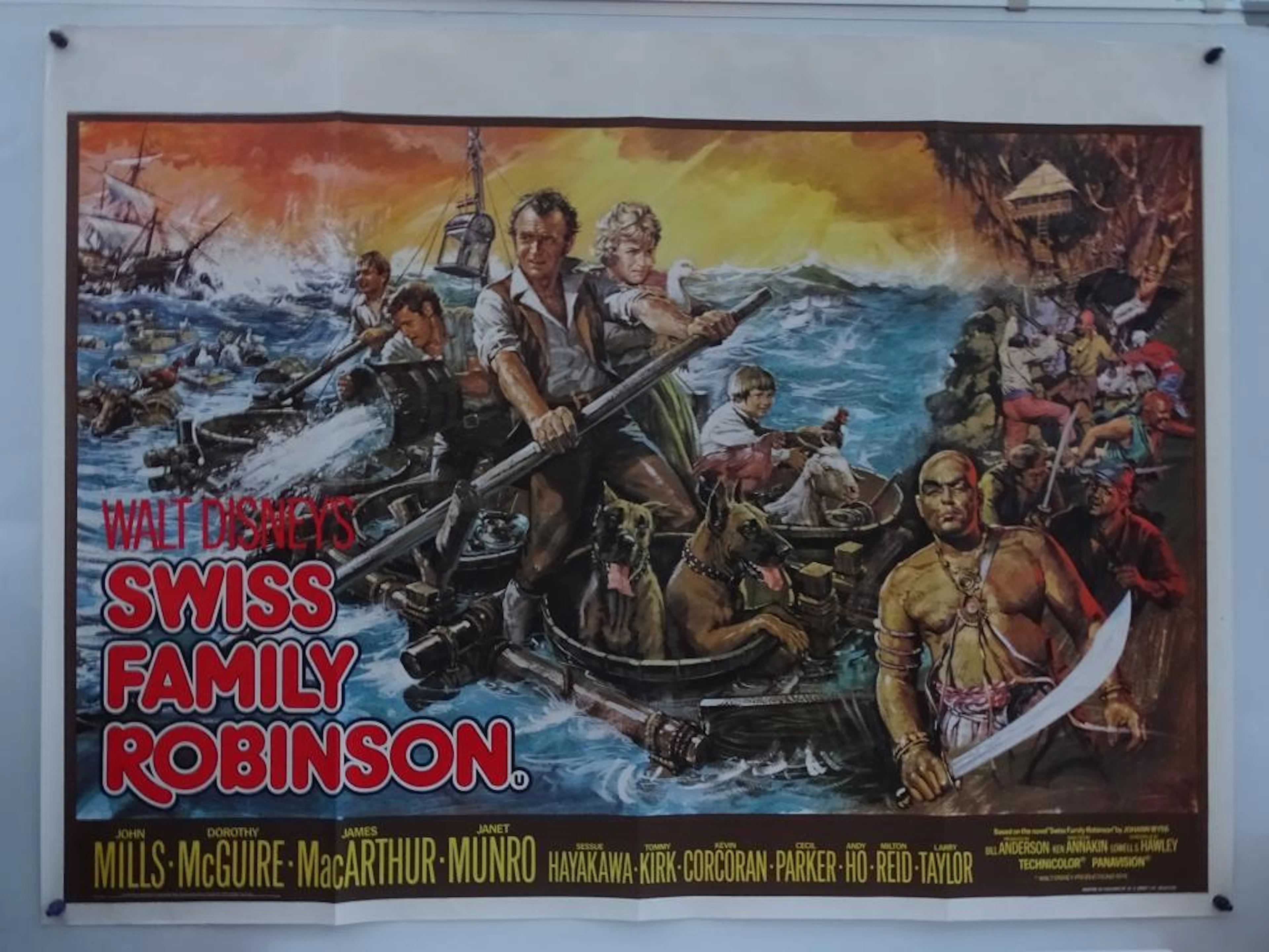 WALT DISNEY: A group of 8 UK Quad posters to include: SWISS