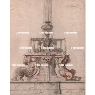 Attribué à Charles LE BRUN (1619-1690) - "Fountain of...