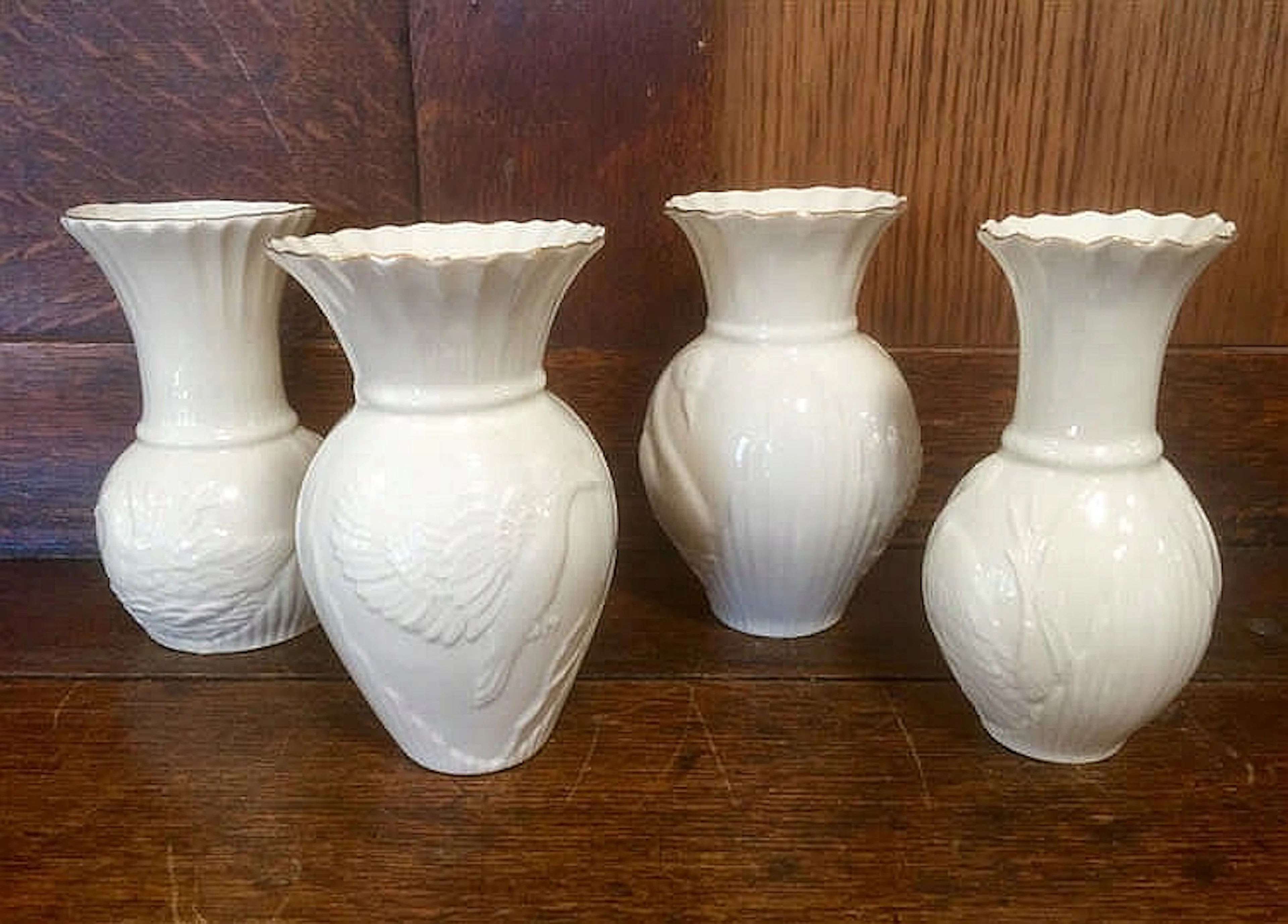 Four Beleek vases-Collectors society