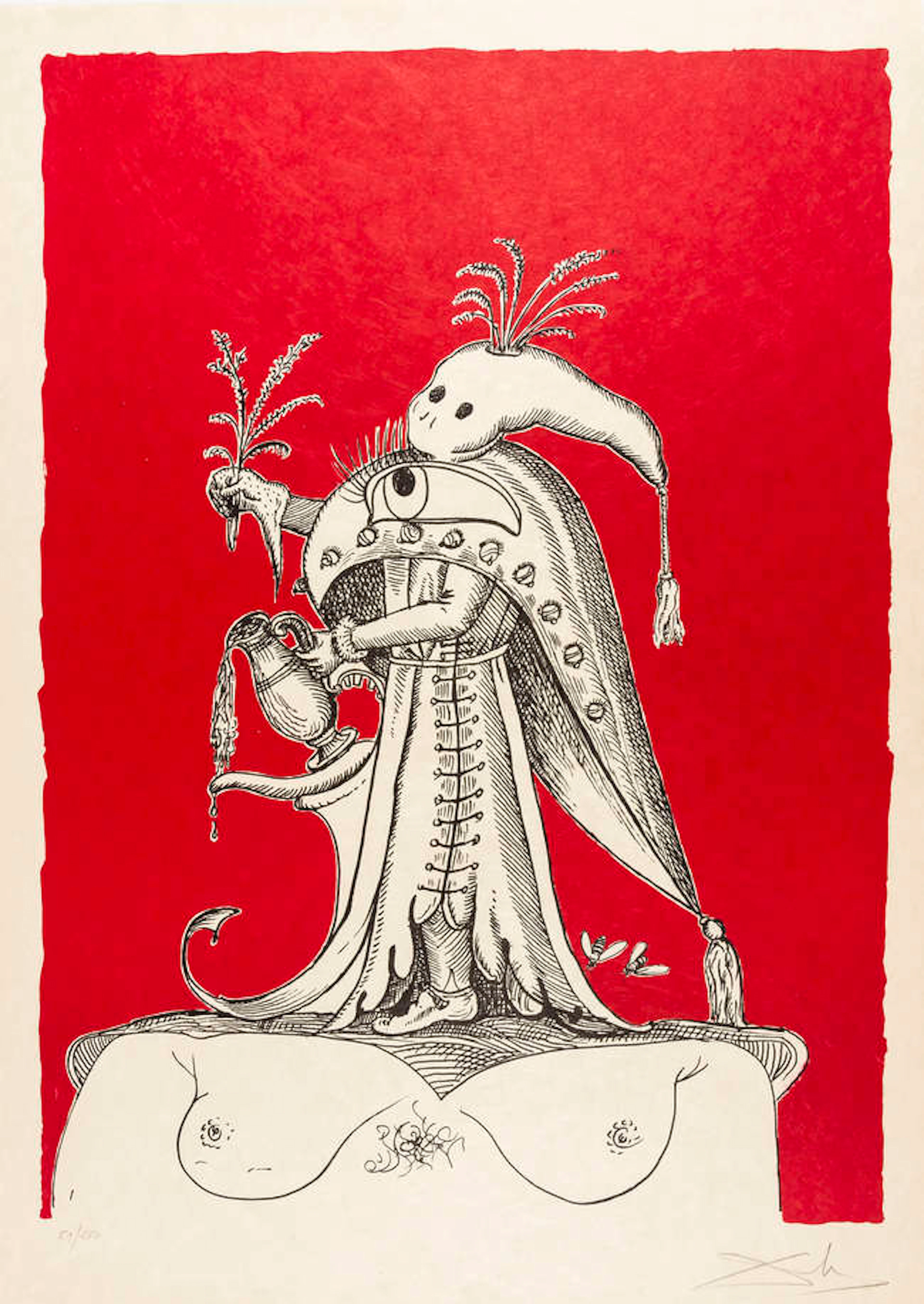 Salvador Dali (1904-1989) A plate