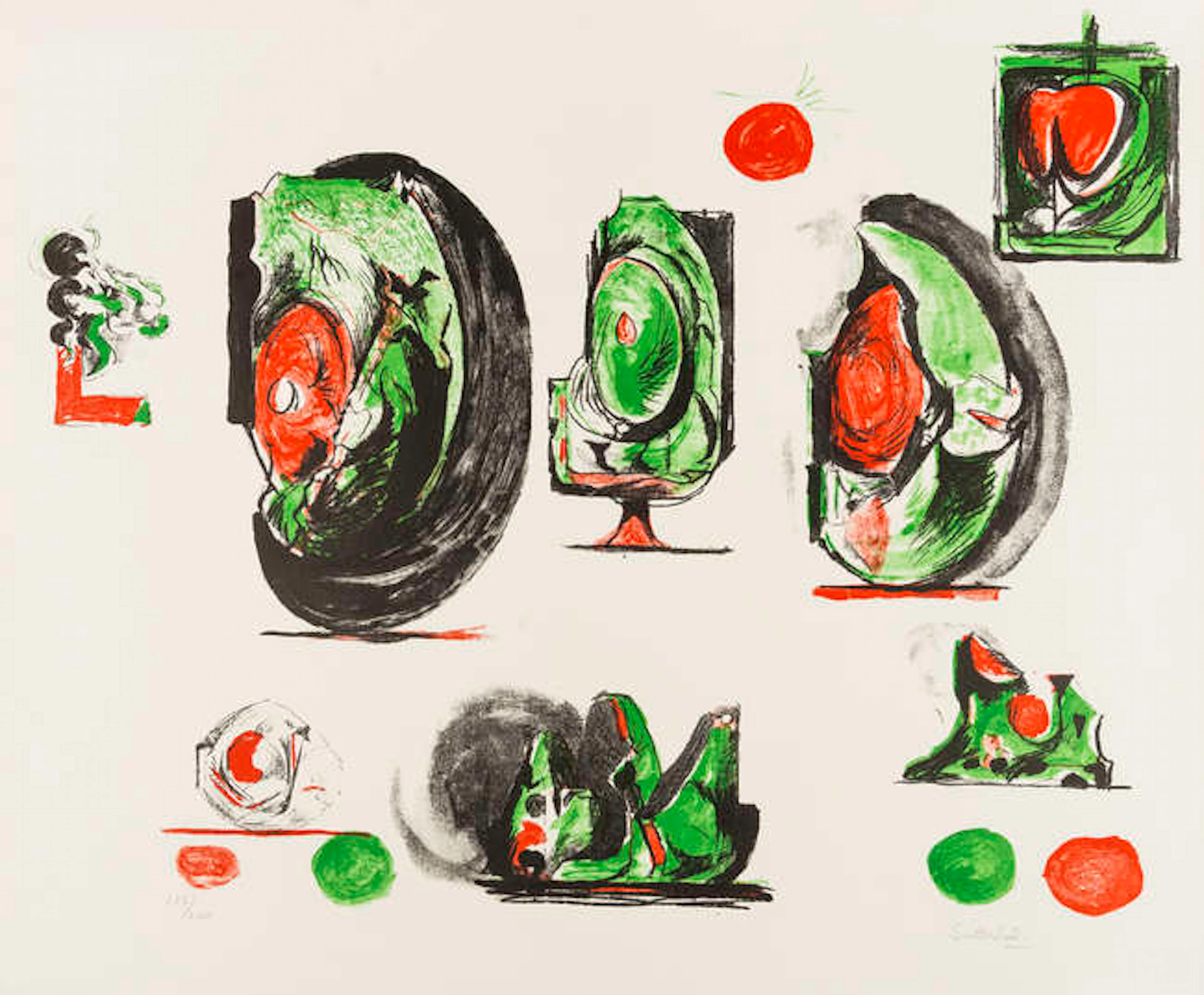 Graham Sutherland (1903-1980) Study Boards (Tassi 116)