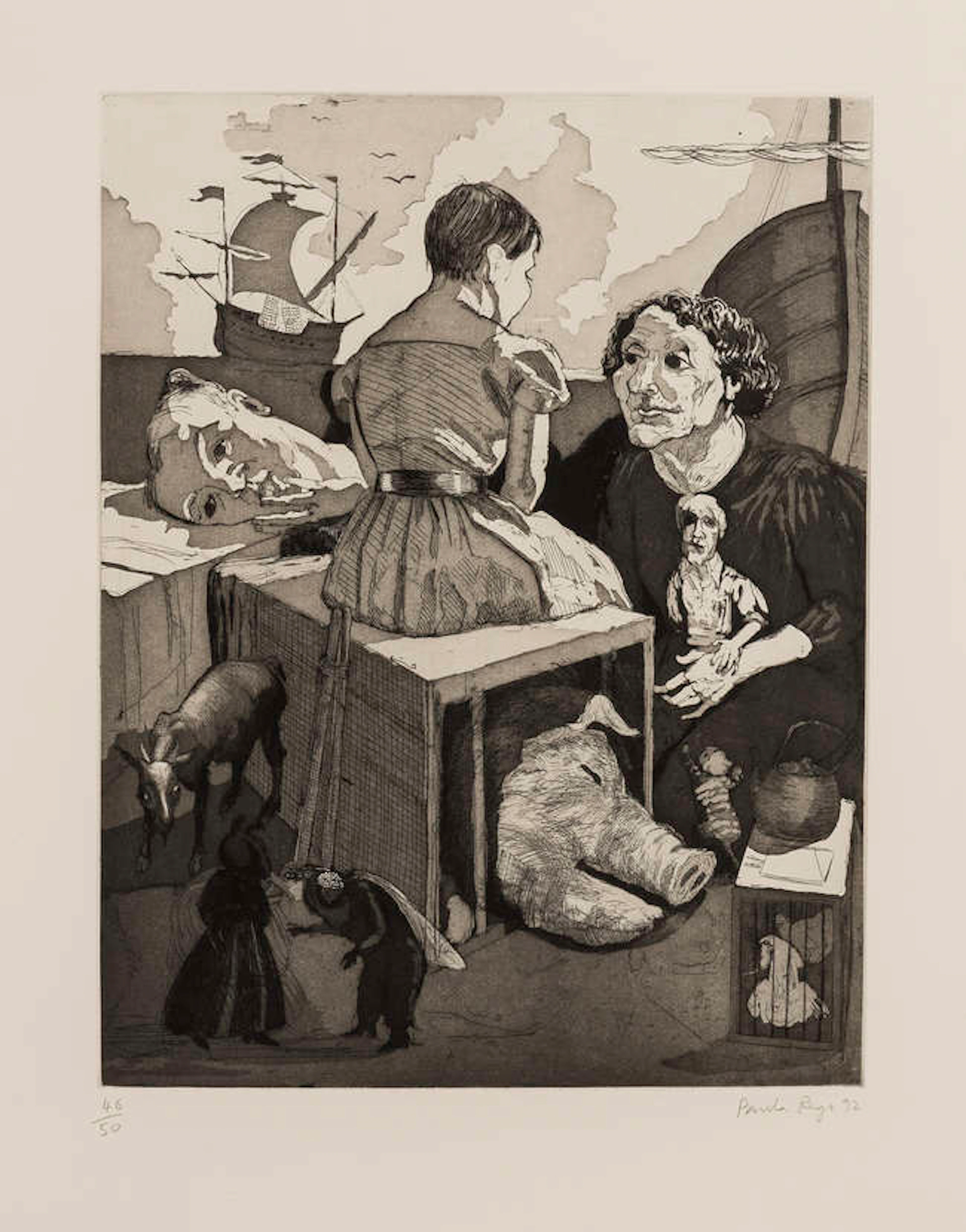 Dame Paula Rego (b.1935) Embarkation (Rosenthal 76)