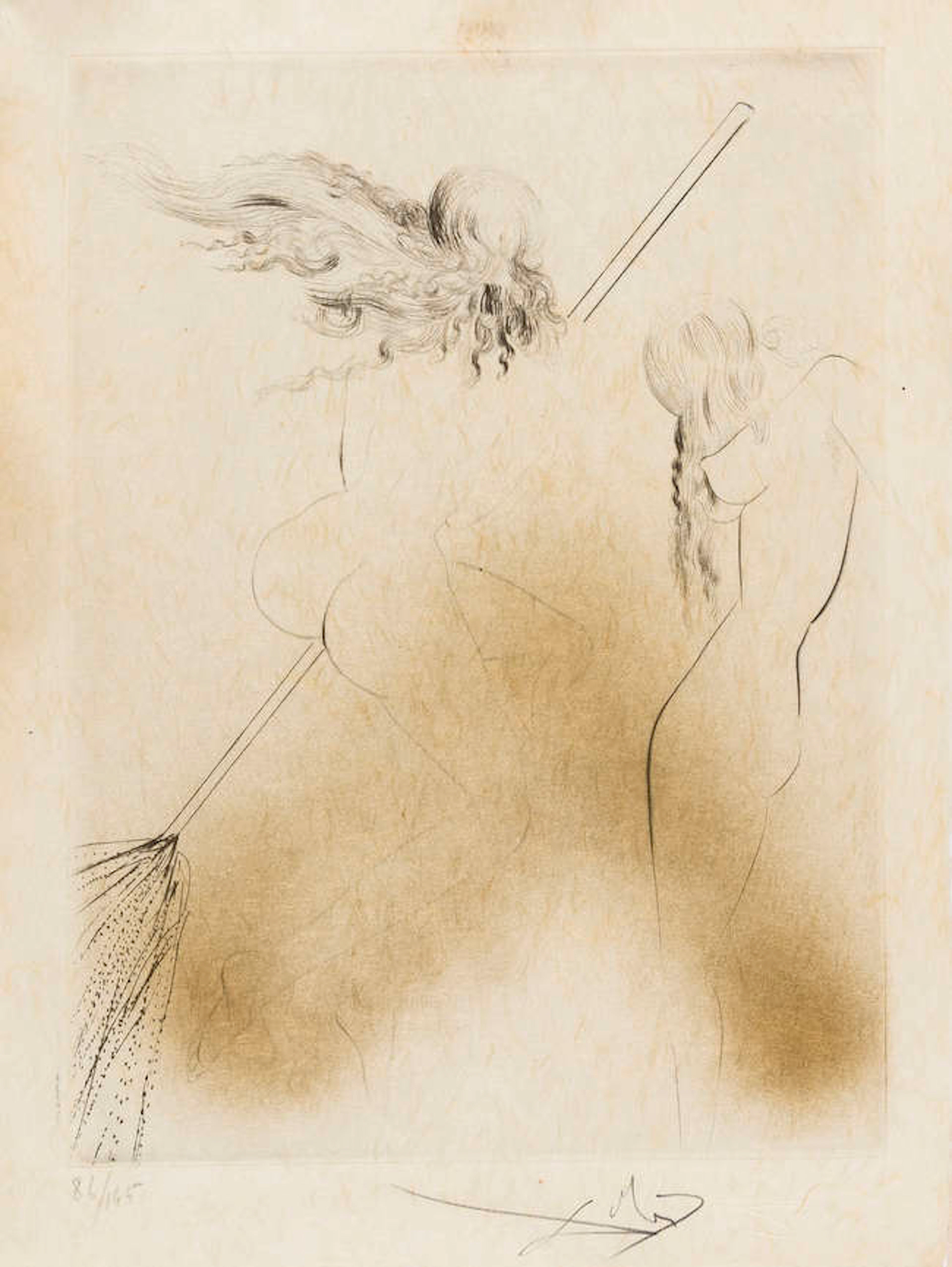 Salvador Dali (1904-1989) Sorcière au Balai (Field 69-1C; M&L 300k)