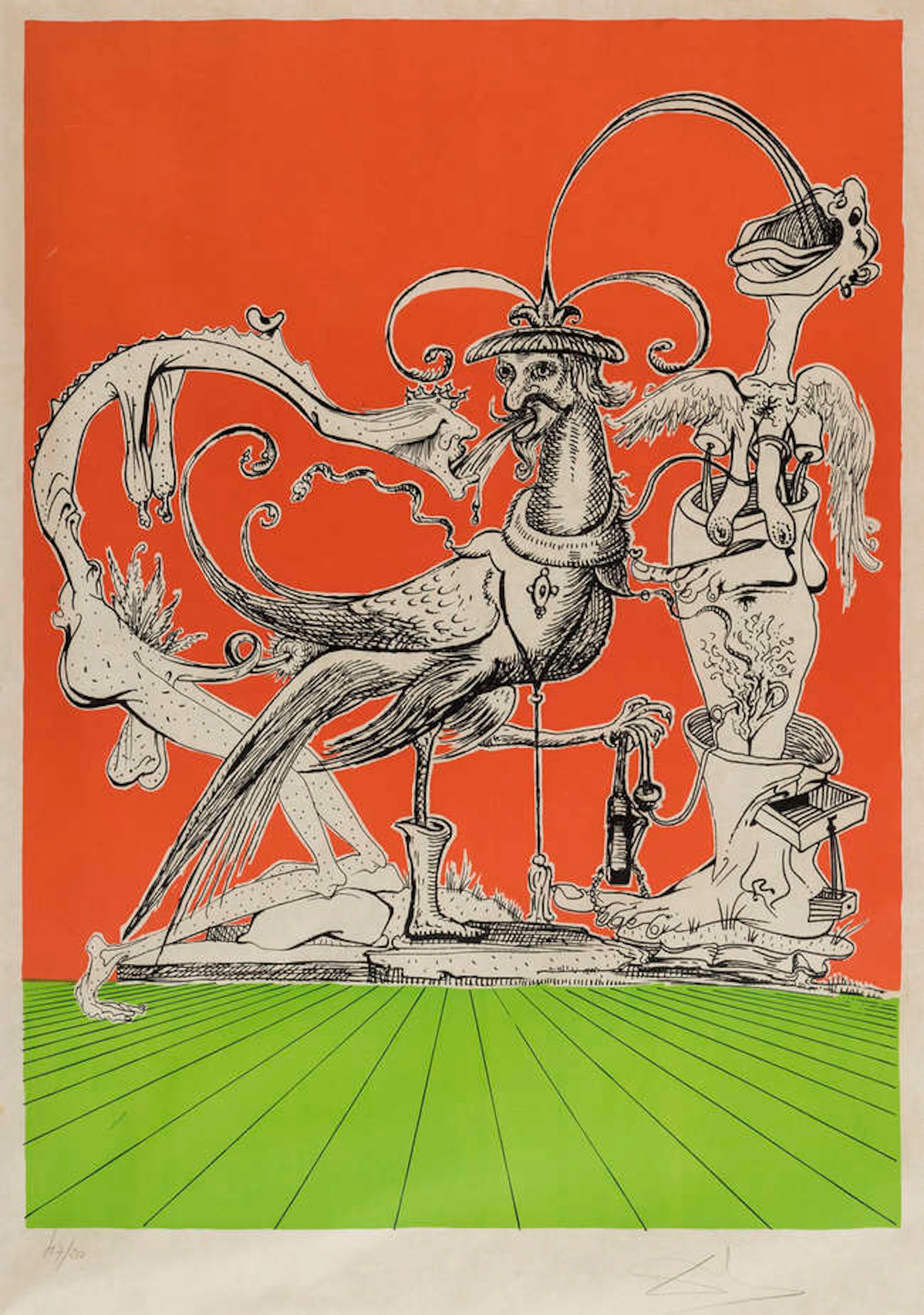 Salvador Dali (1904-1989) A plate