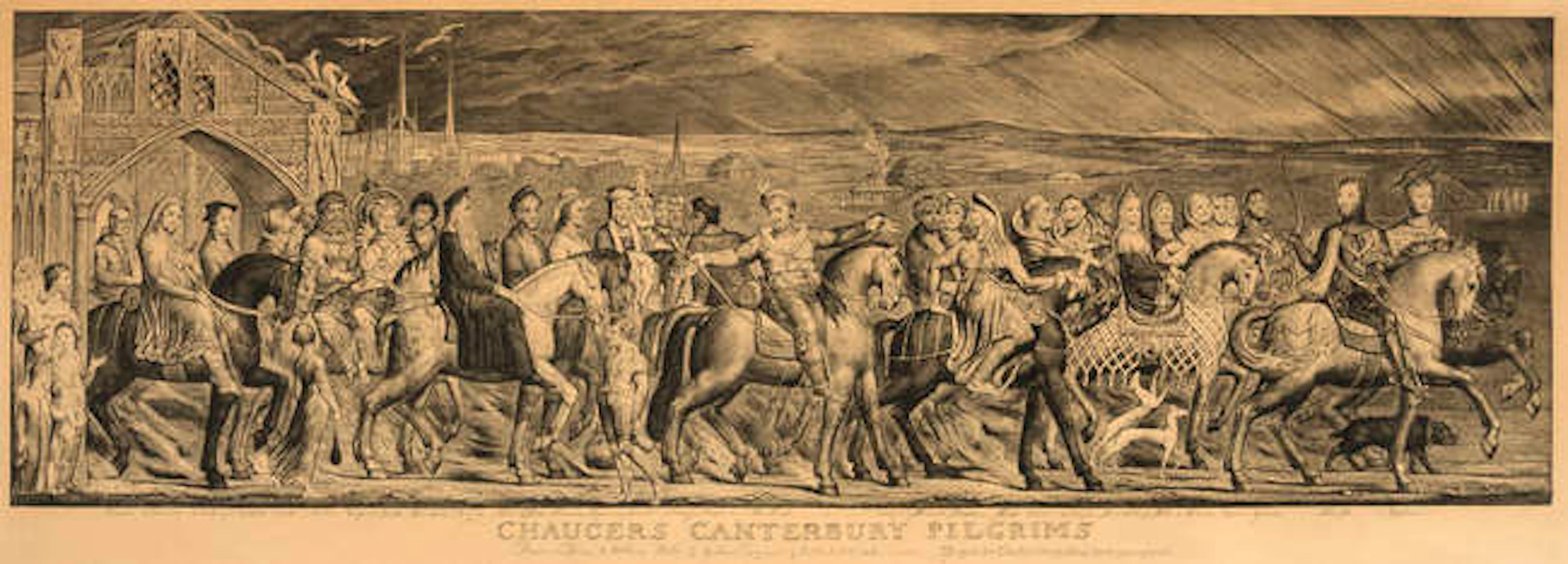 William Blake (1757-1827)  Chaucer's Canterbury Pilgrims