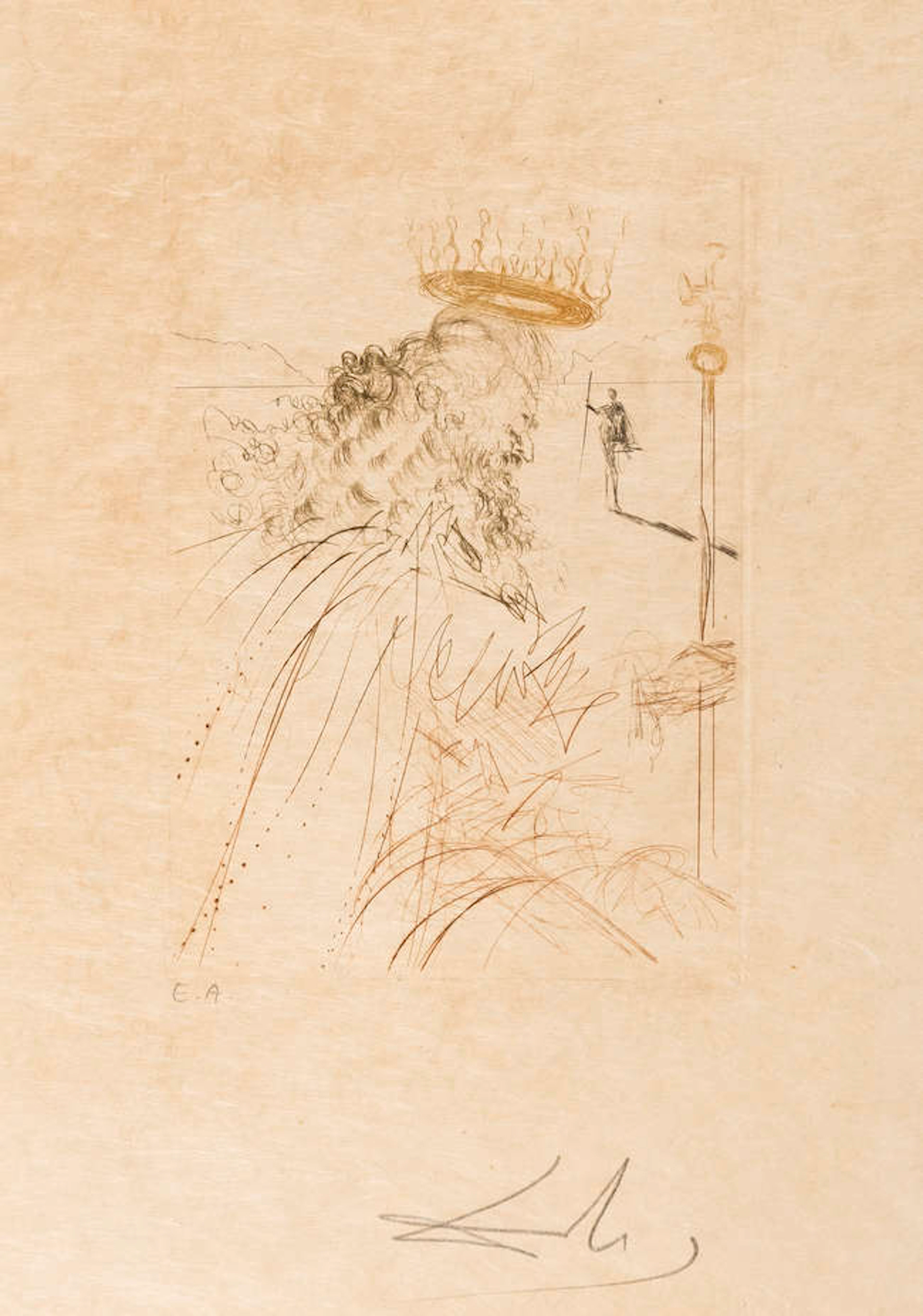 Salvador Dali (1904-1989) King Lear (Field 68-7O; M&L 281e)