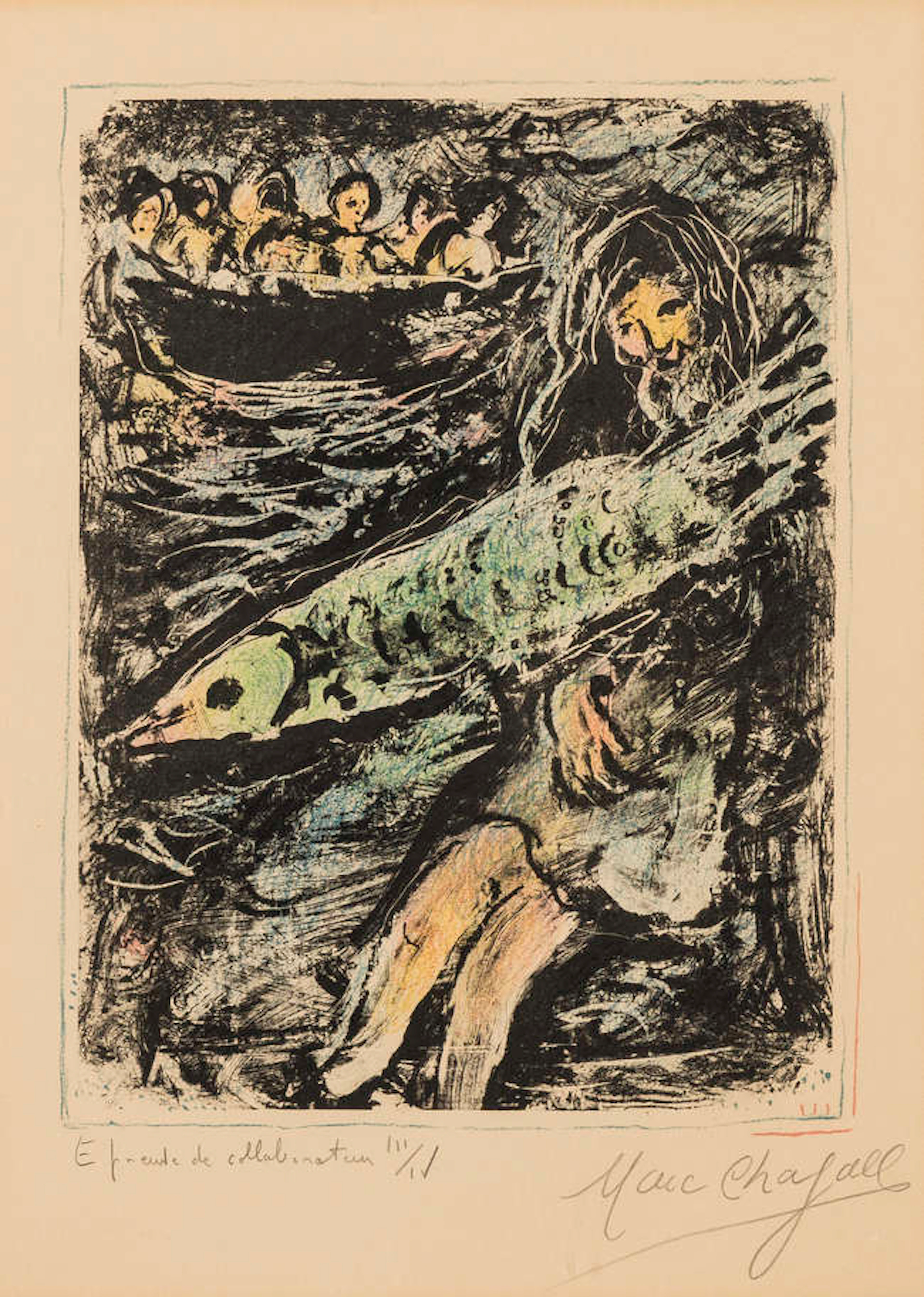 Marc Chagall (1887-1985) Jonas II (Mourlot 660)