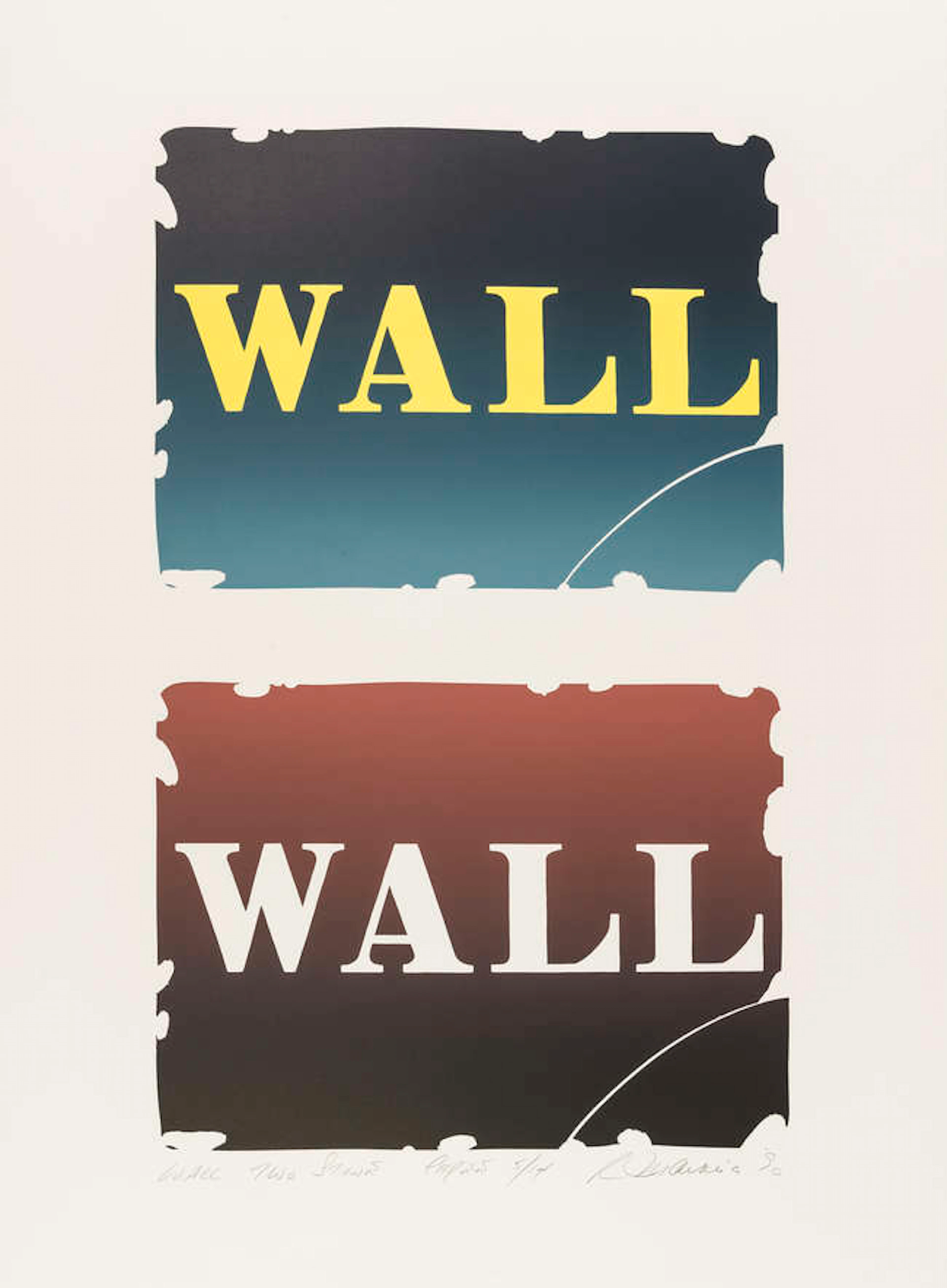 Robert Indiana (1928-2018) Wall: Two Stone (See Sheehan 141)