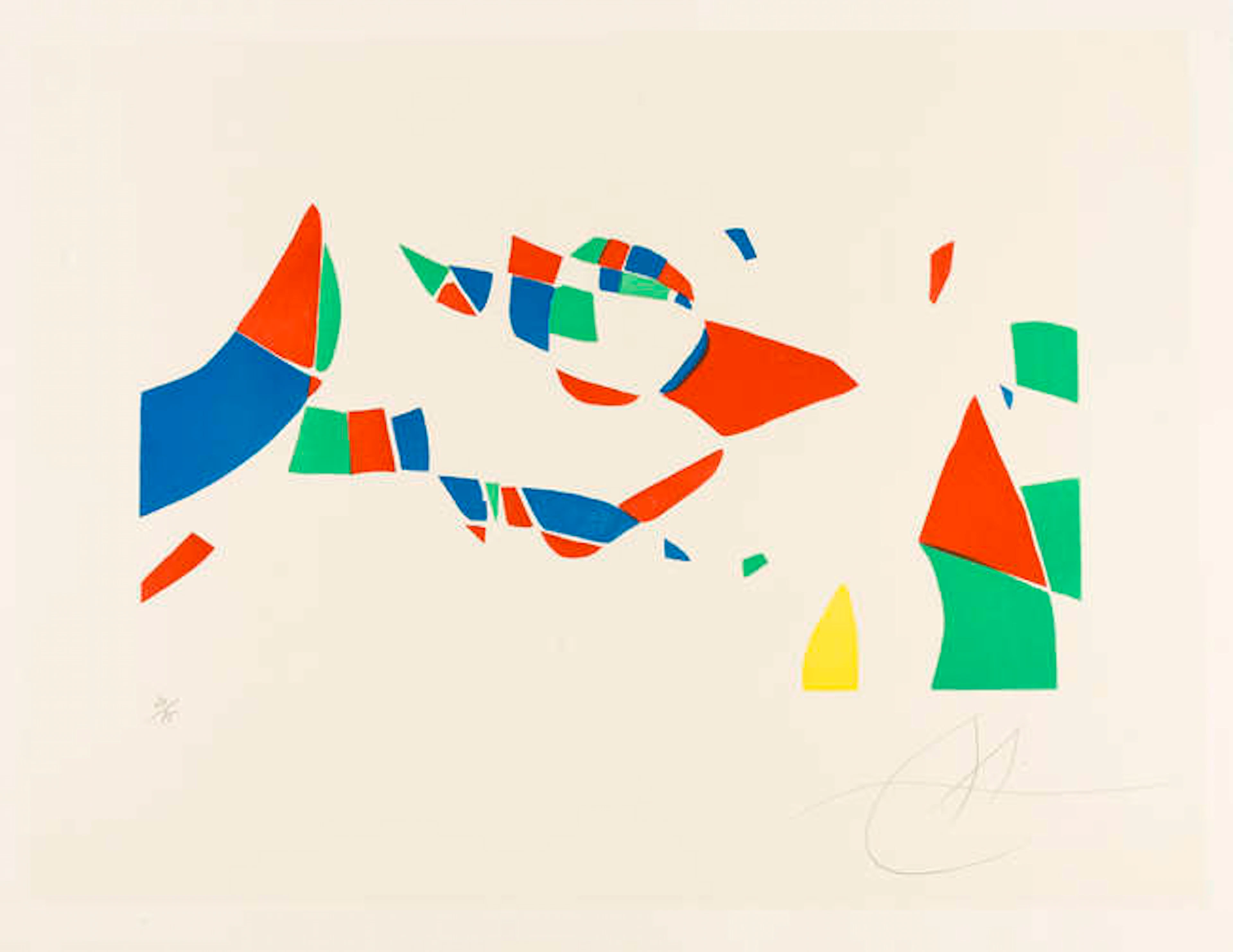 Joan Miro (1893-1983) Gravures Pour une Exposition (Pl. 4) (Dupin 609)