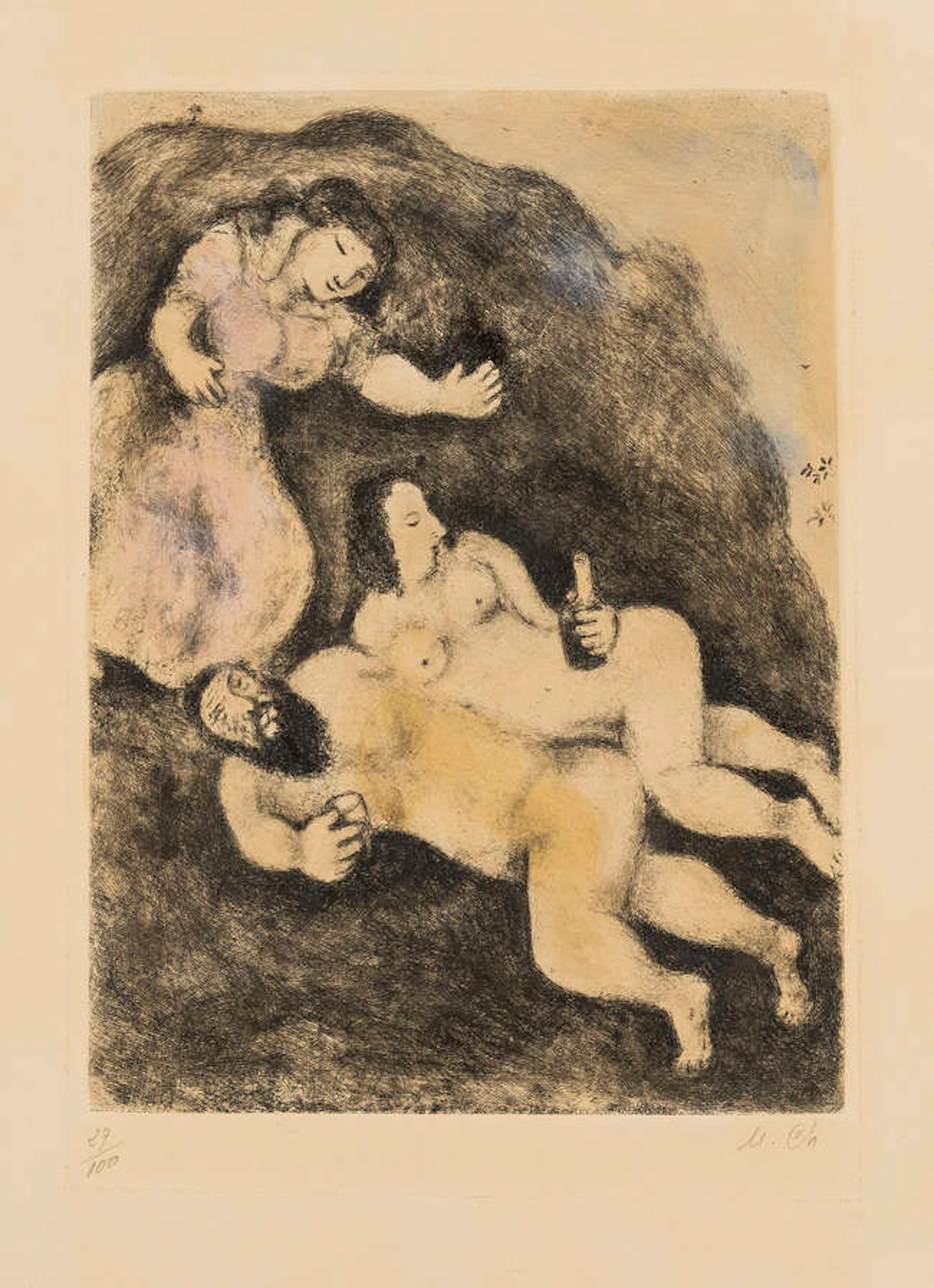 Marc Chagall (1887-1985) The Bible: Lot and his Daughters (See Cramer 30)