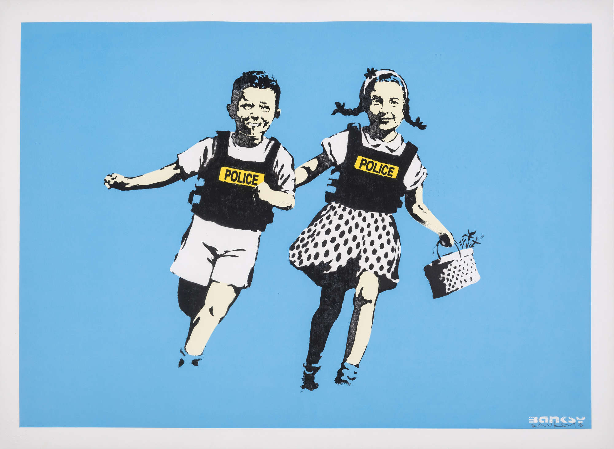 Banksy (b.1974) Jack And Jill (Police Kids) (Signed), Banksy (b.1974 ...