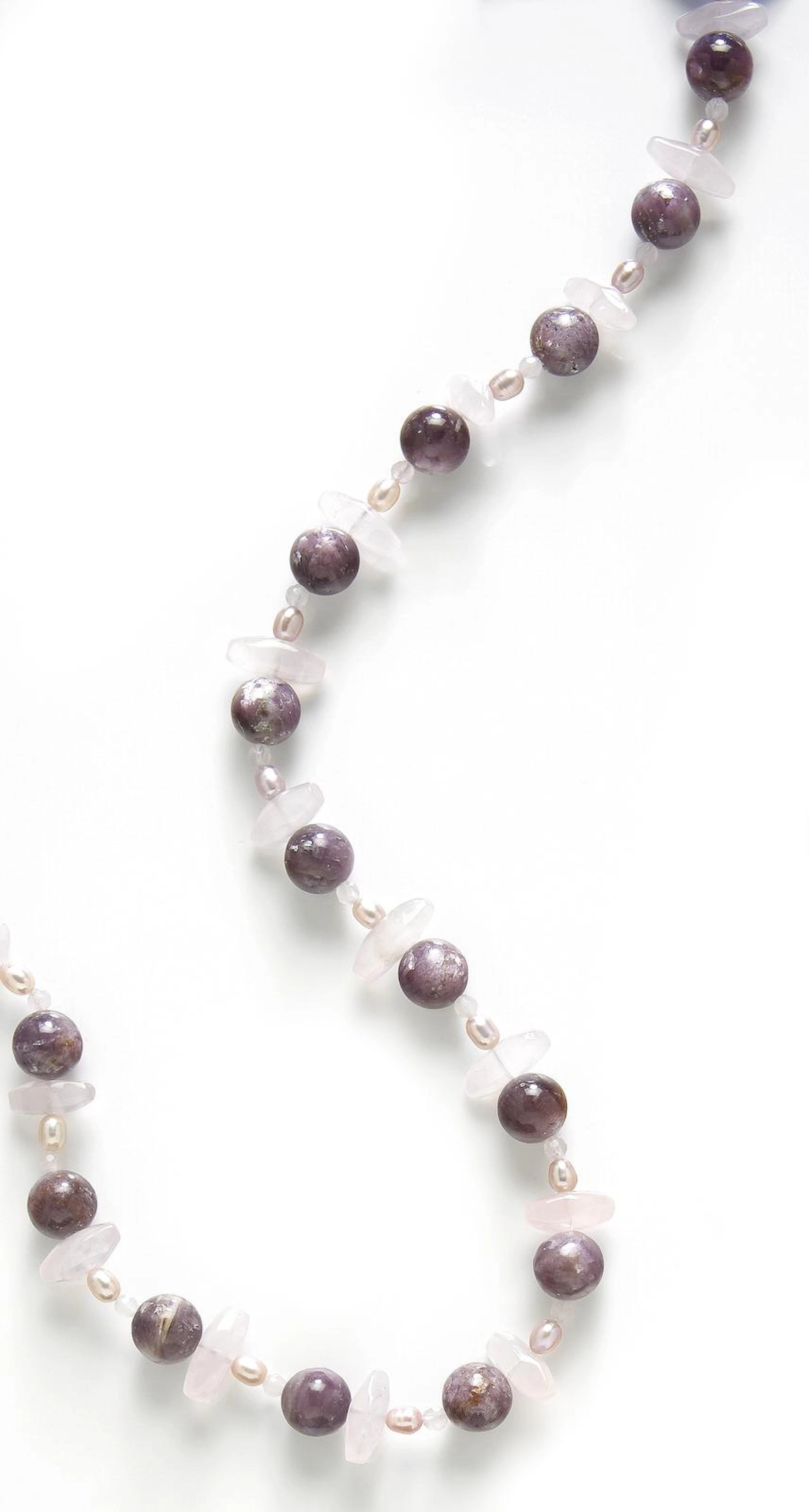 Lepidolite and Rose Quartz Necklace