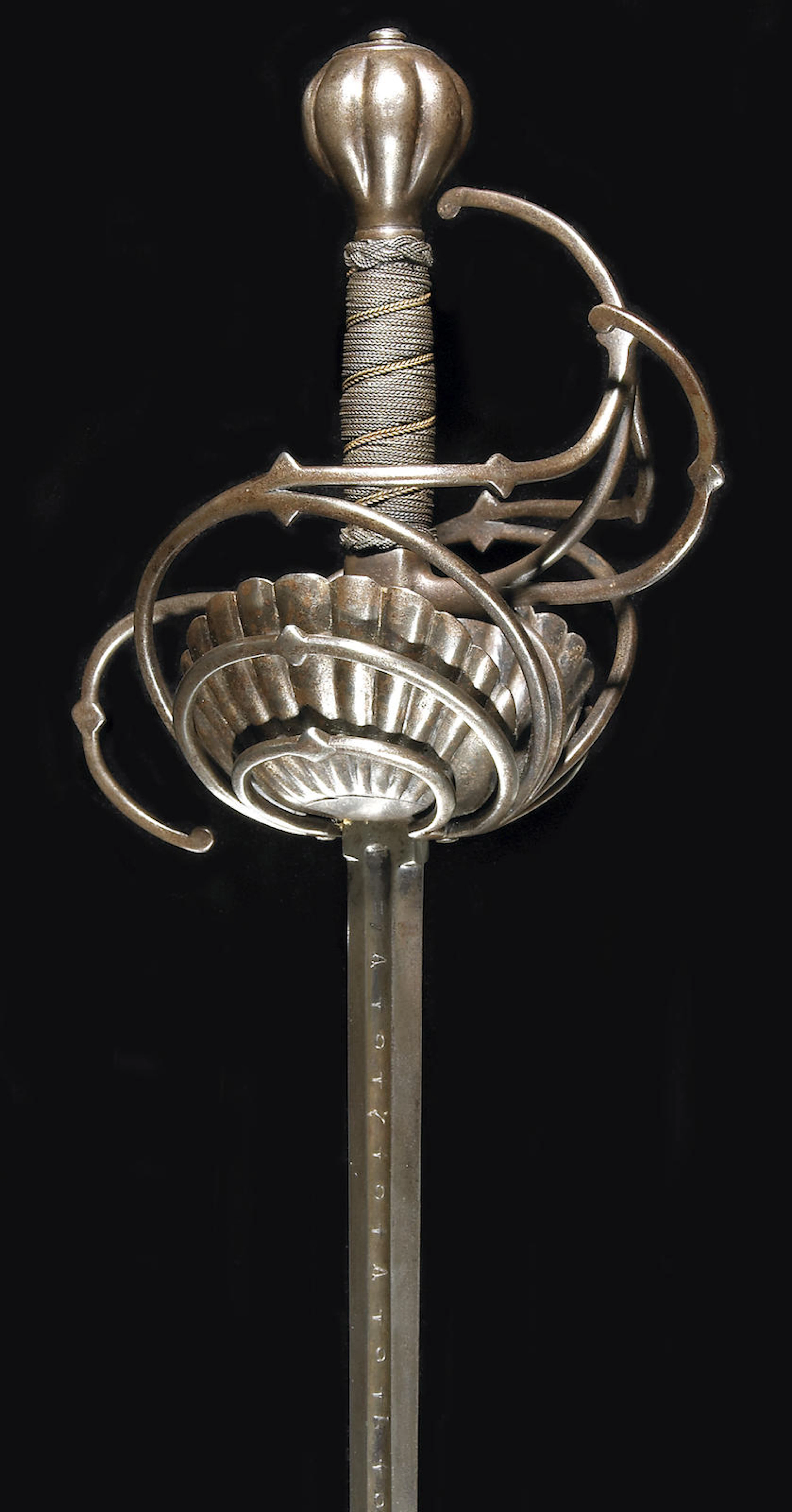 A swept-hilt rapier