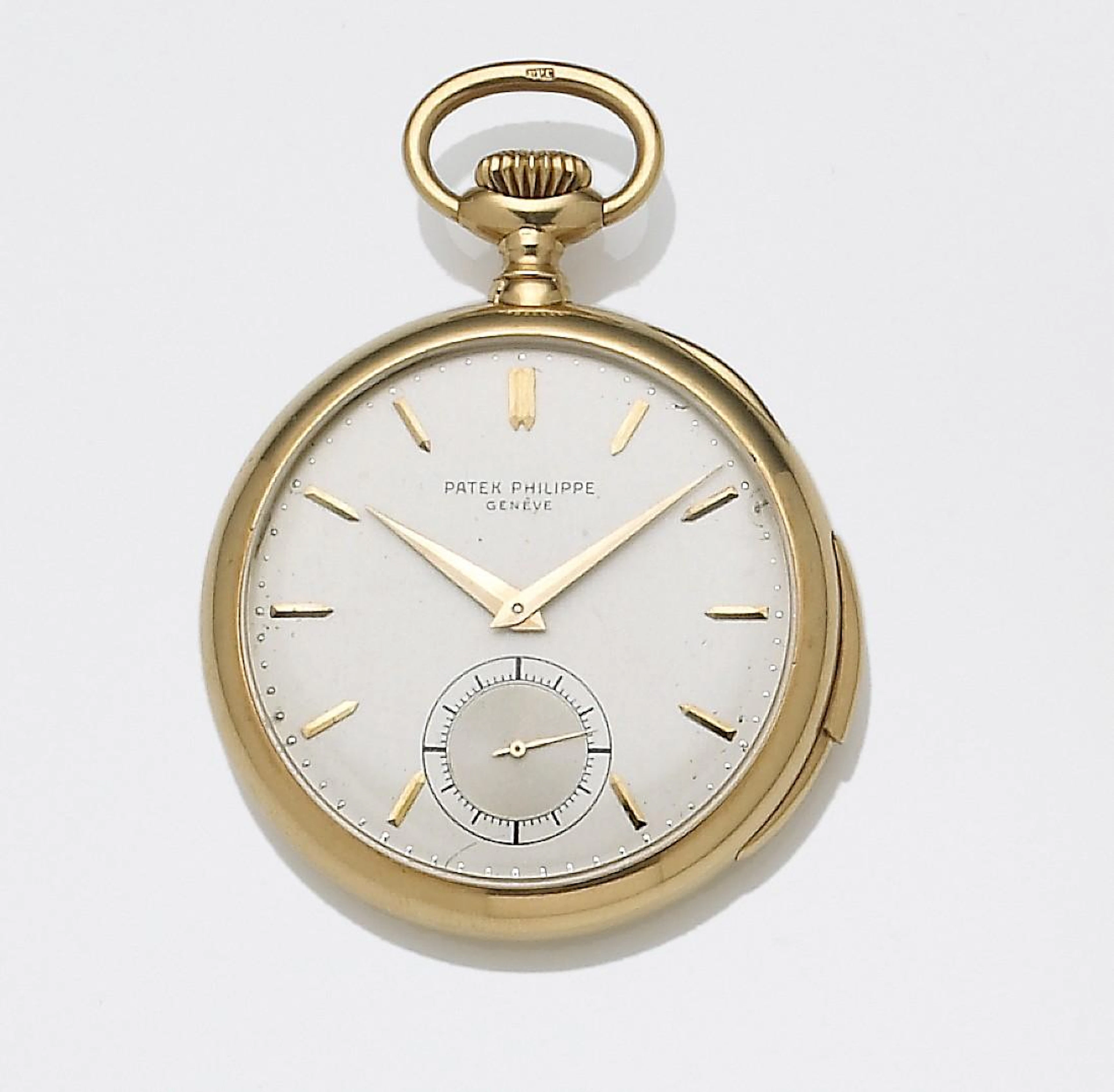 Patek Philippe. An 18k gold open face minute repeating pocket watch Case No.416299, Movement No.156874, circa 1910
