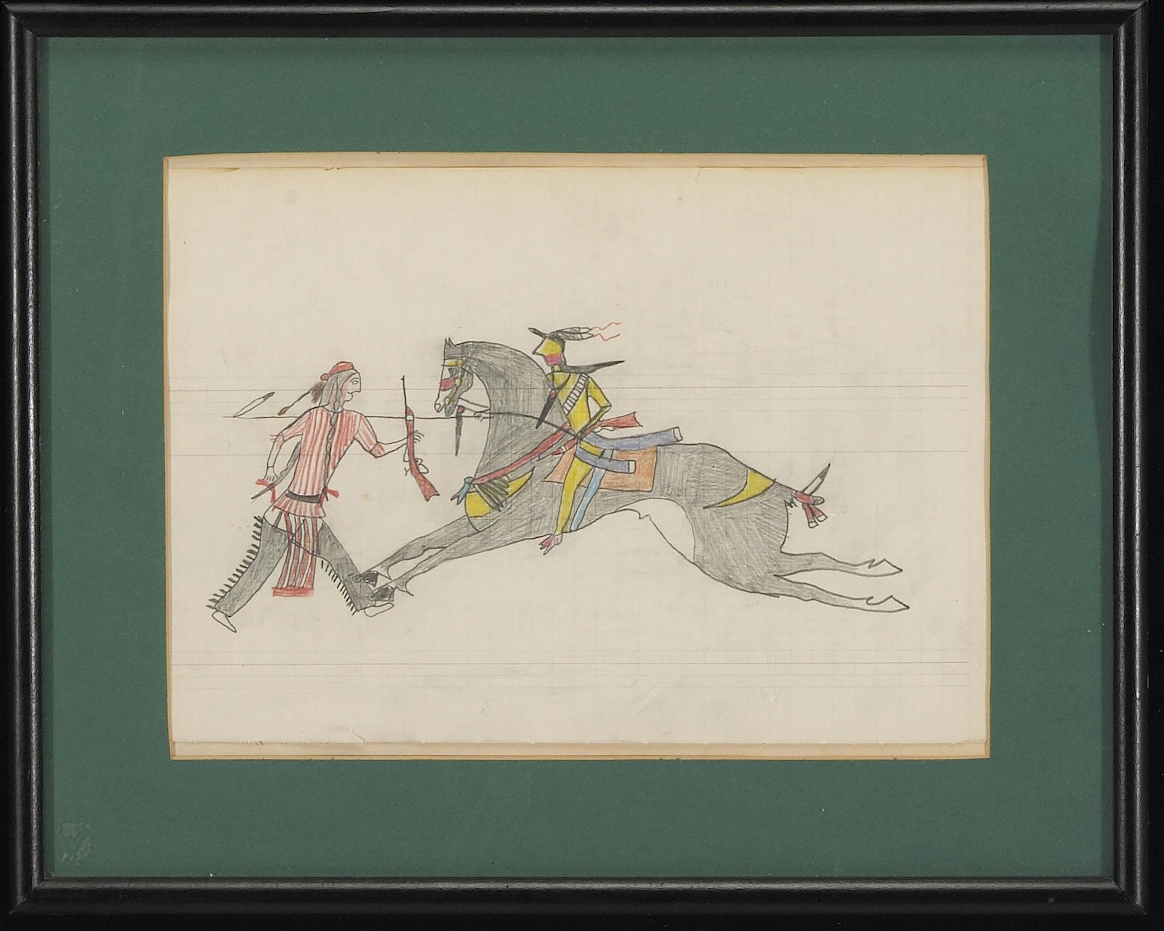 A Plains ledger drawing
