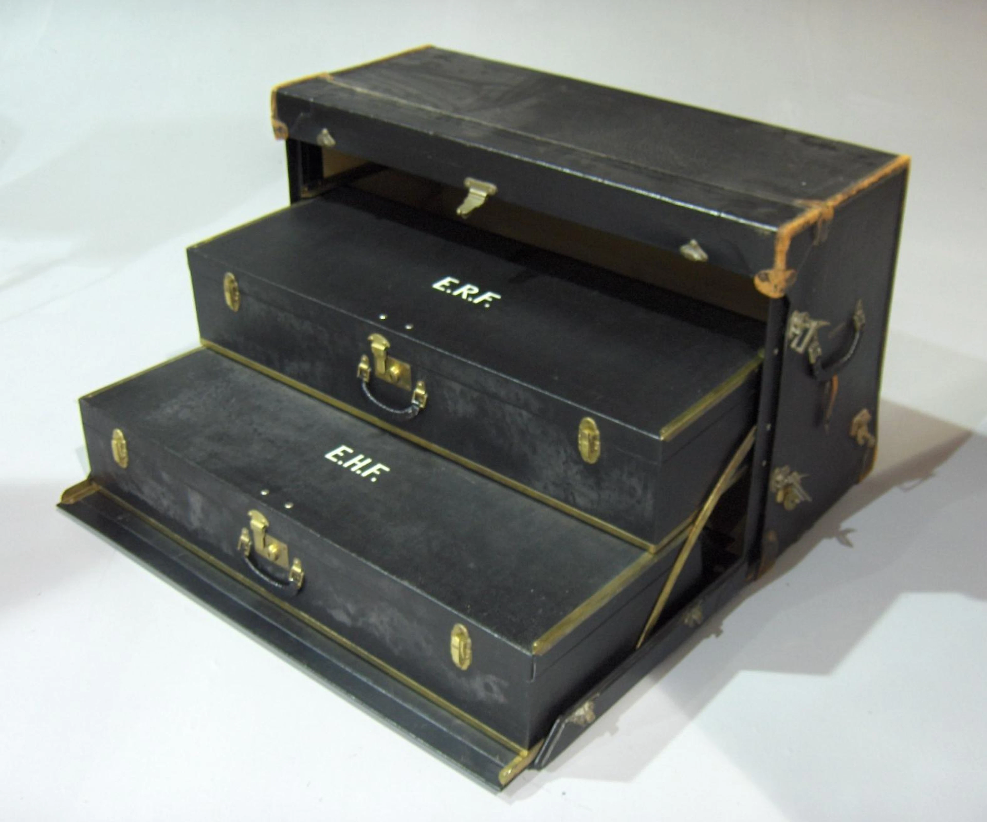 A travelling trunk by Brooks,