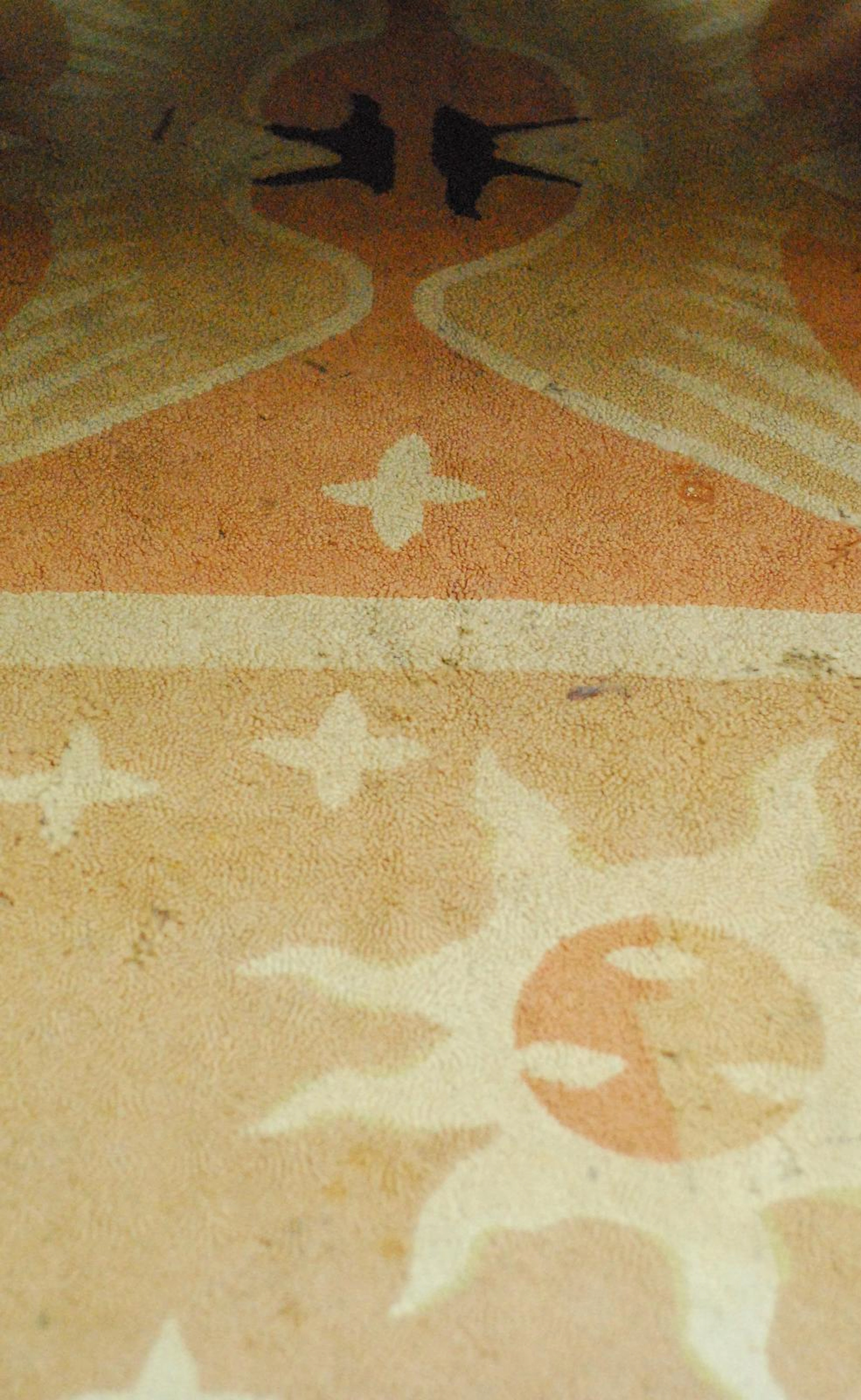 British, circa 1930 An Art Deco hook stitch carpet