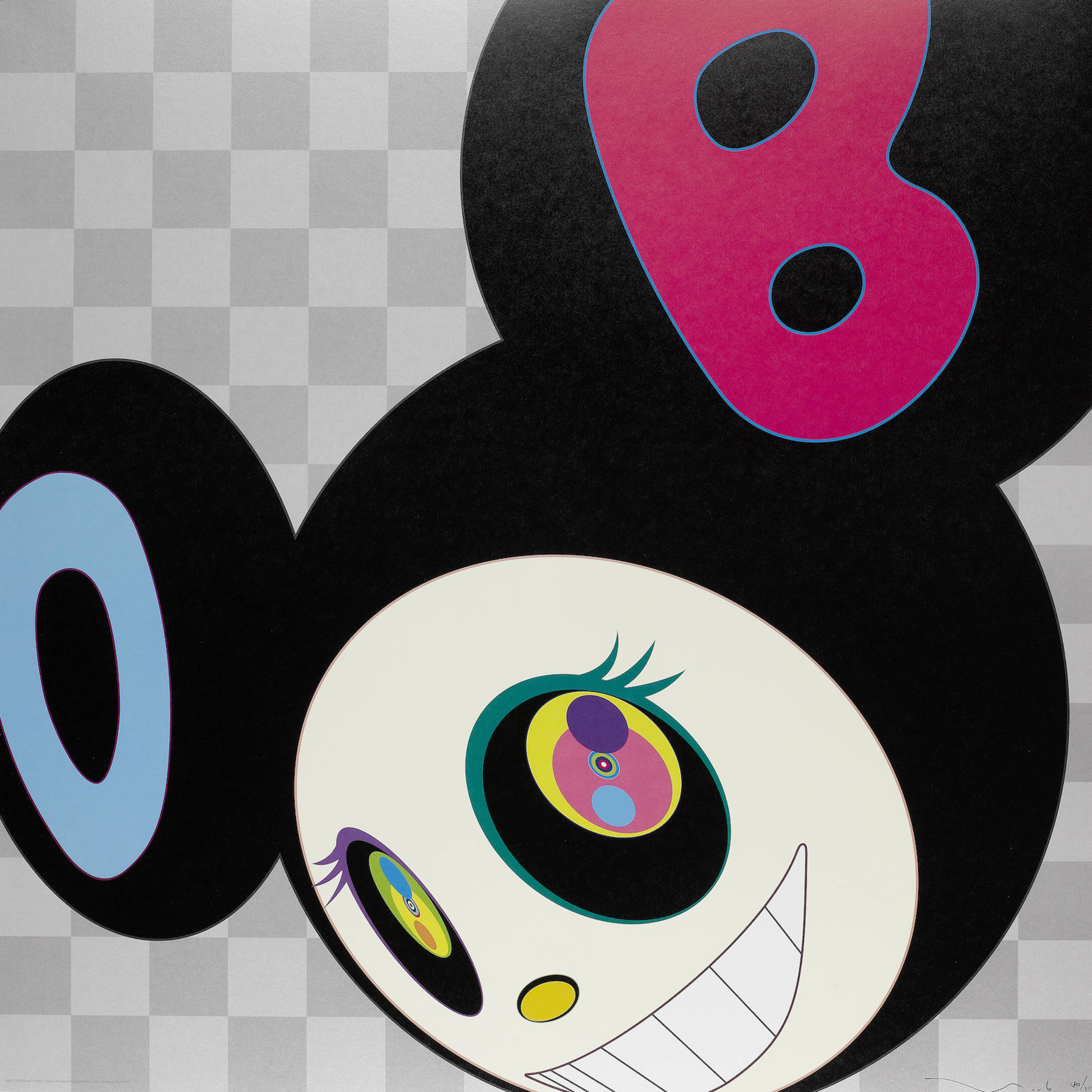 Takashi Murakami (Japanese, born 1962) 'AND THEN Black', 2006