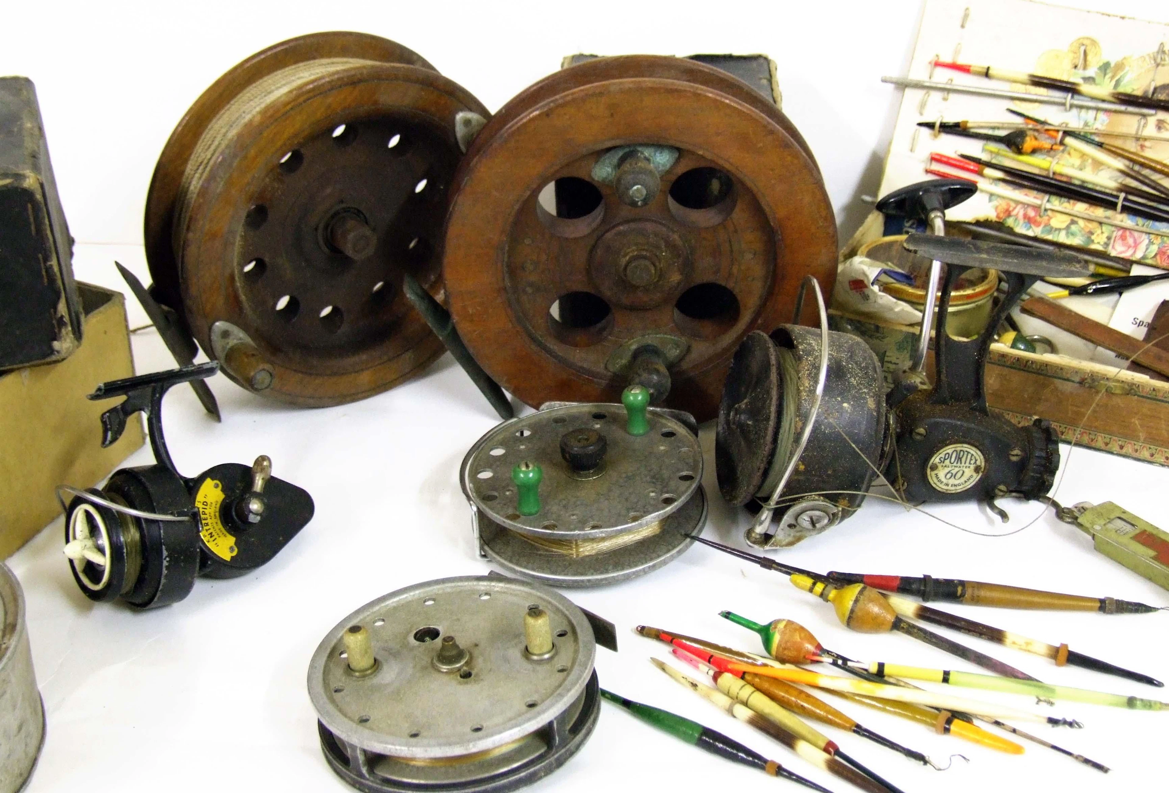 An Allcocks Flick-em alloy centre pin reel