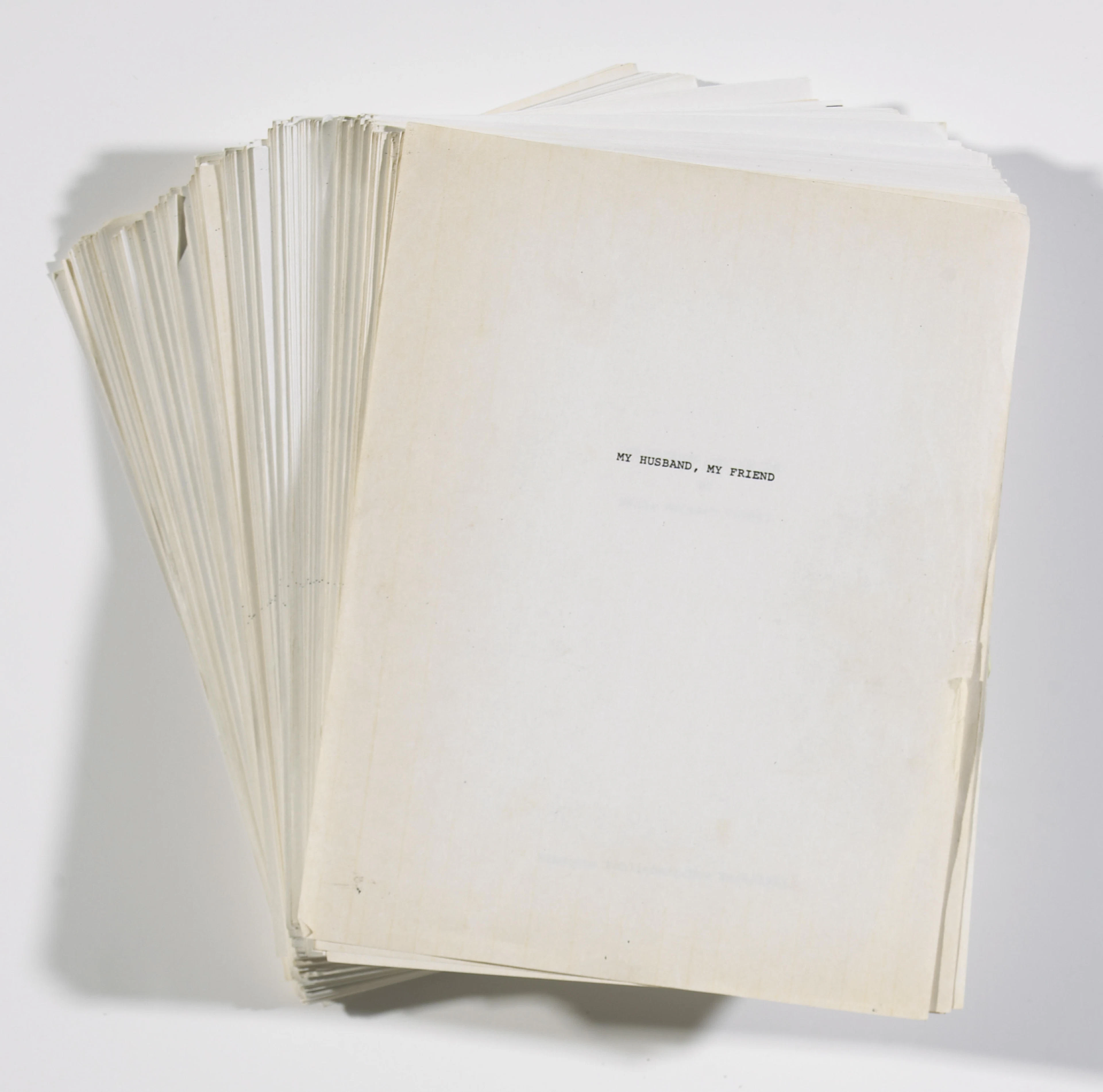 The Manuscript of 'My Husband, My Friend',,