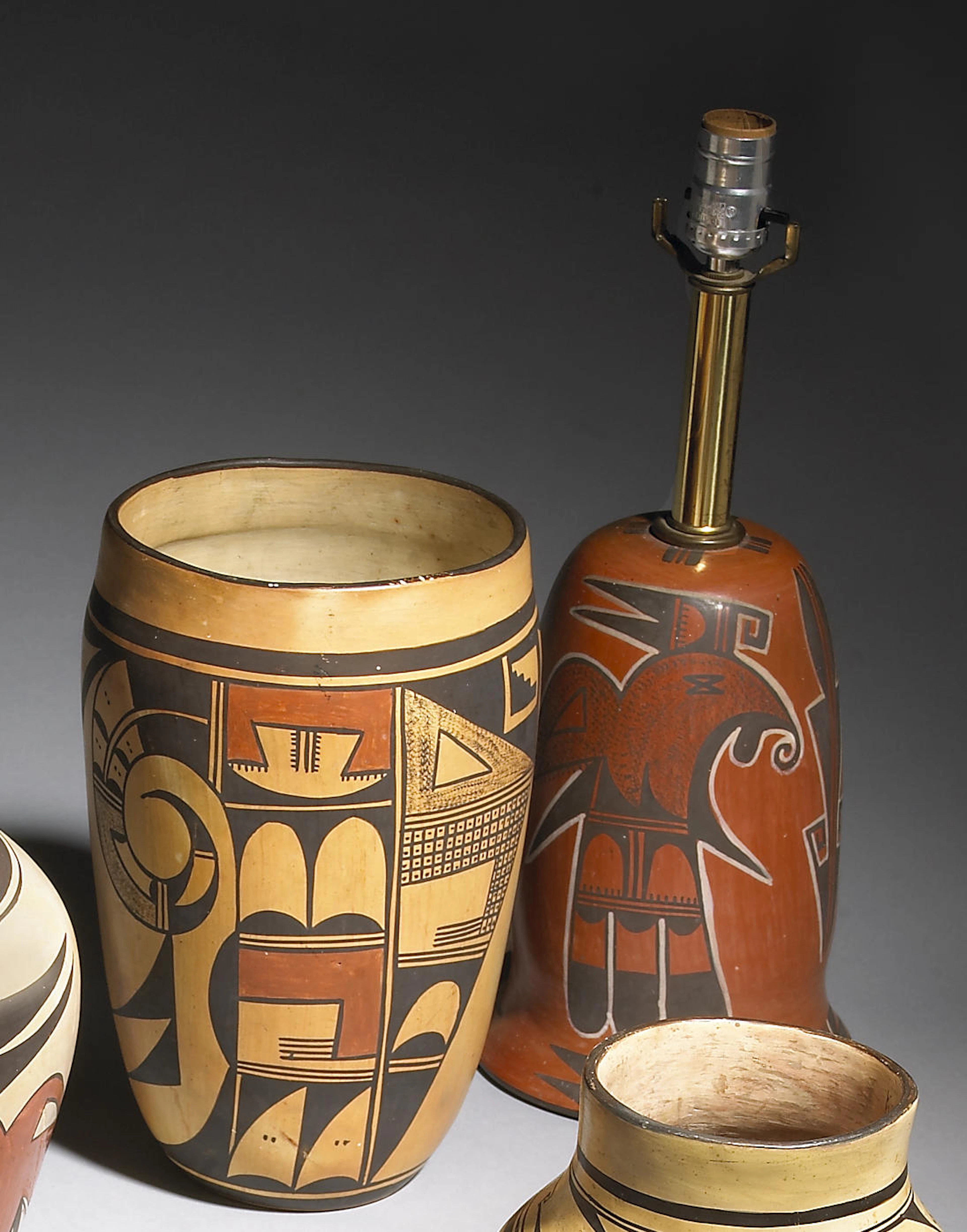 Two Hopi polychrome items