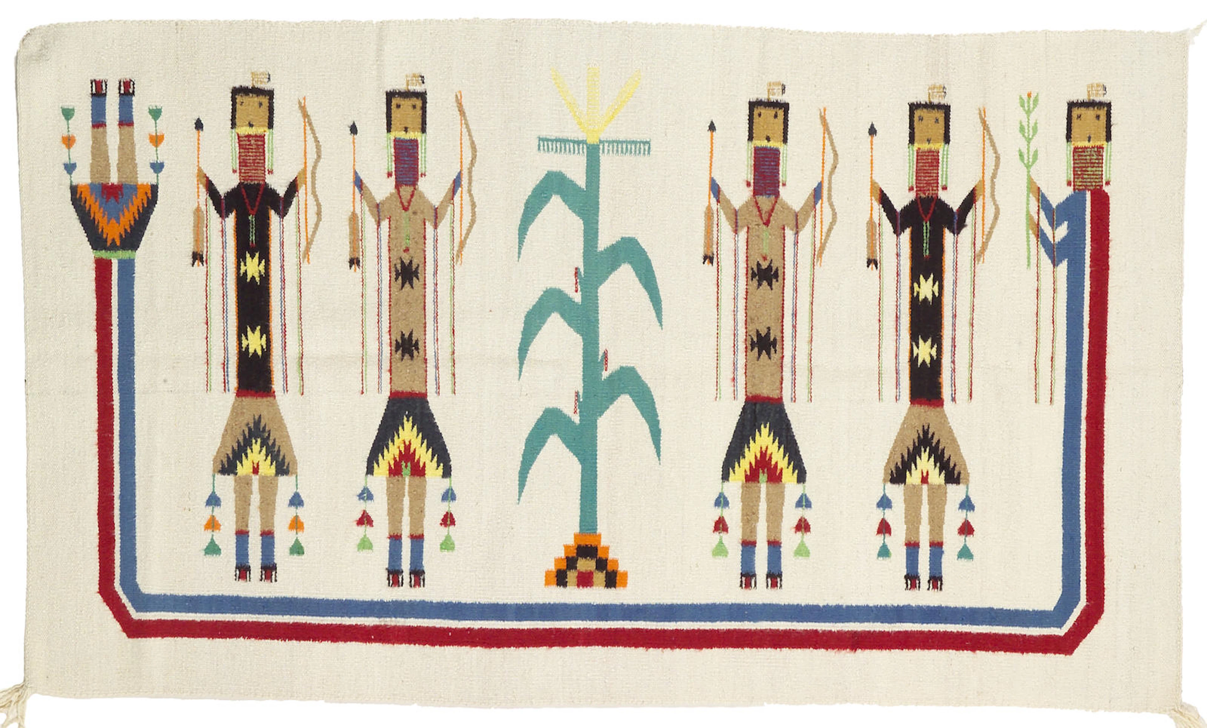 A Navajo Yei rug, 2ft 11in x 5ft