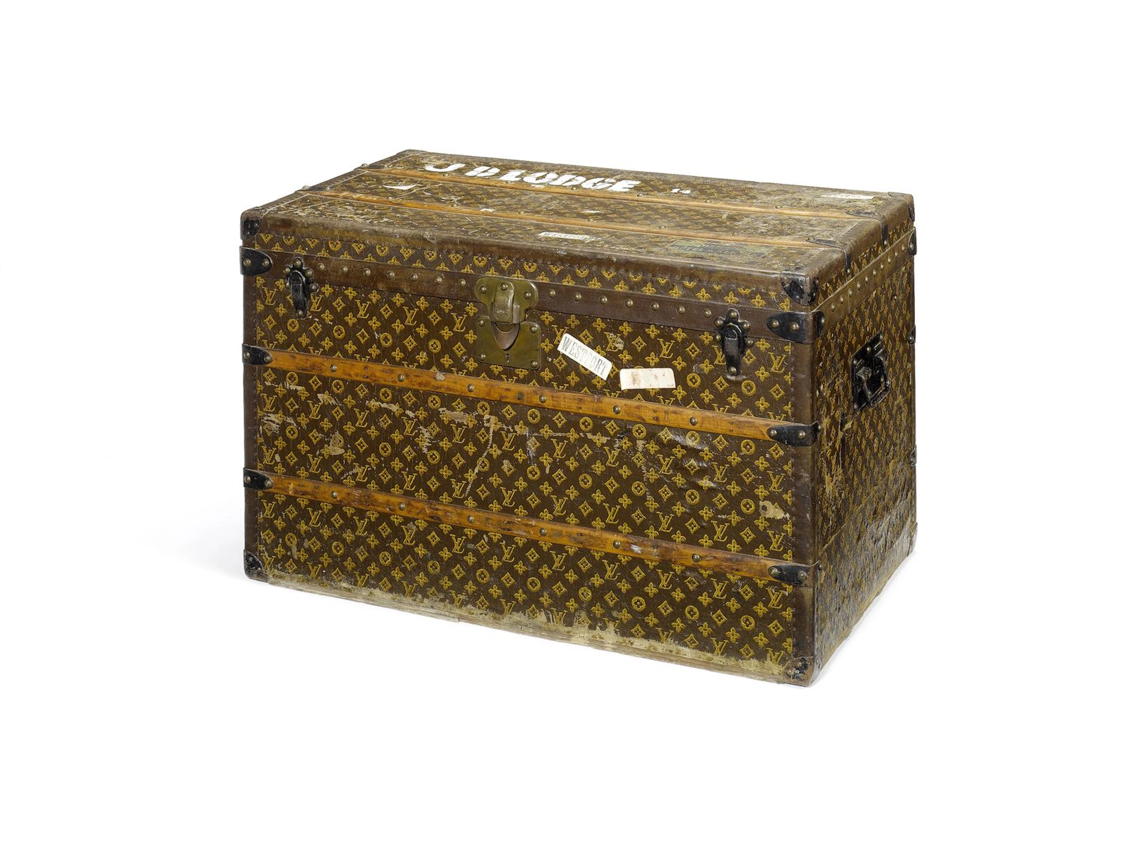 A Louis Vuitton trunk,