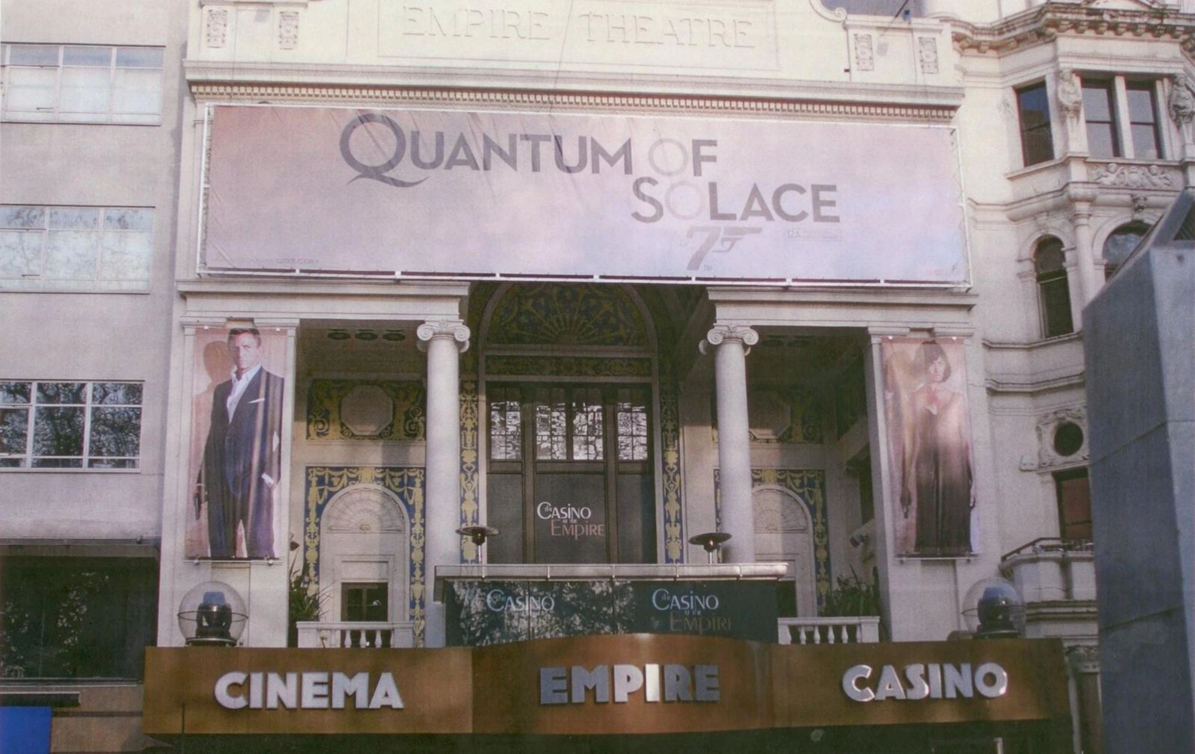 A large 'Quantum of Solace' UK film banner set, 2008,