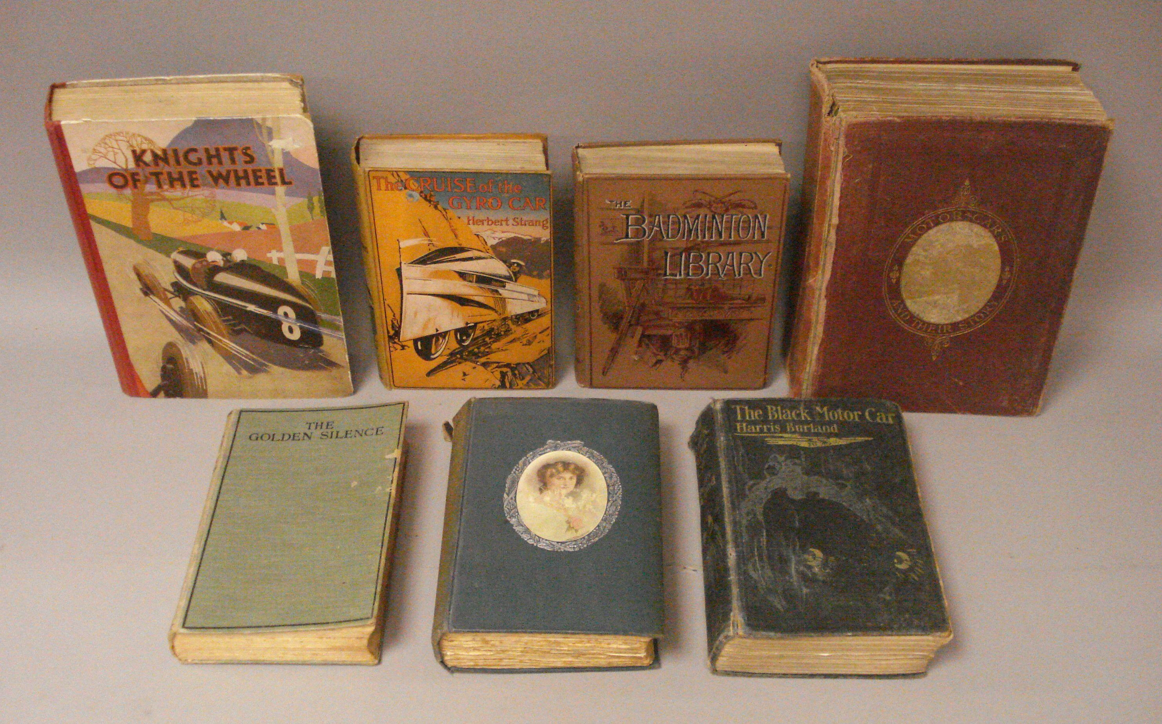Seven early motoring books,