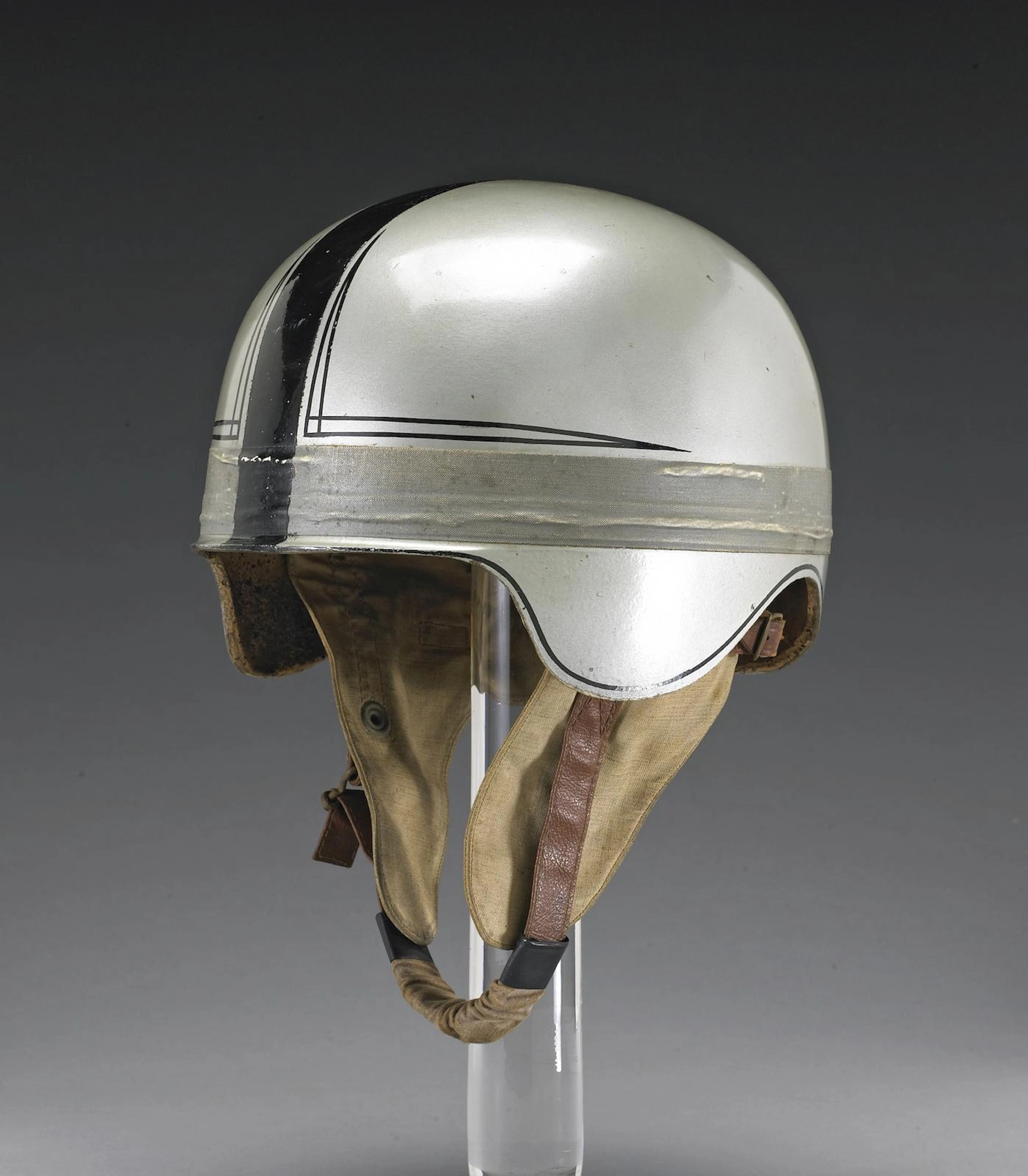 Steve McQueen's signed and dedicated 'MGM Studio Club ~ Sports Car Association' Helmet, circa 1960,