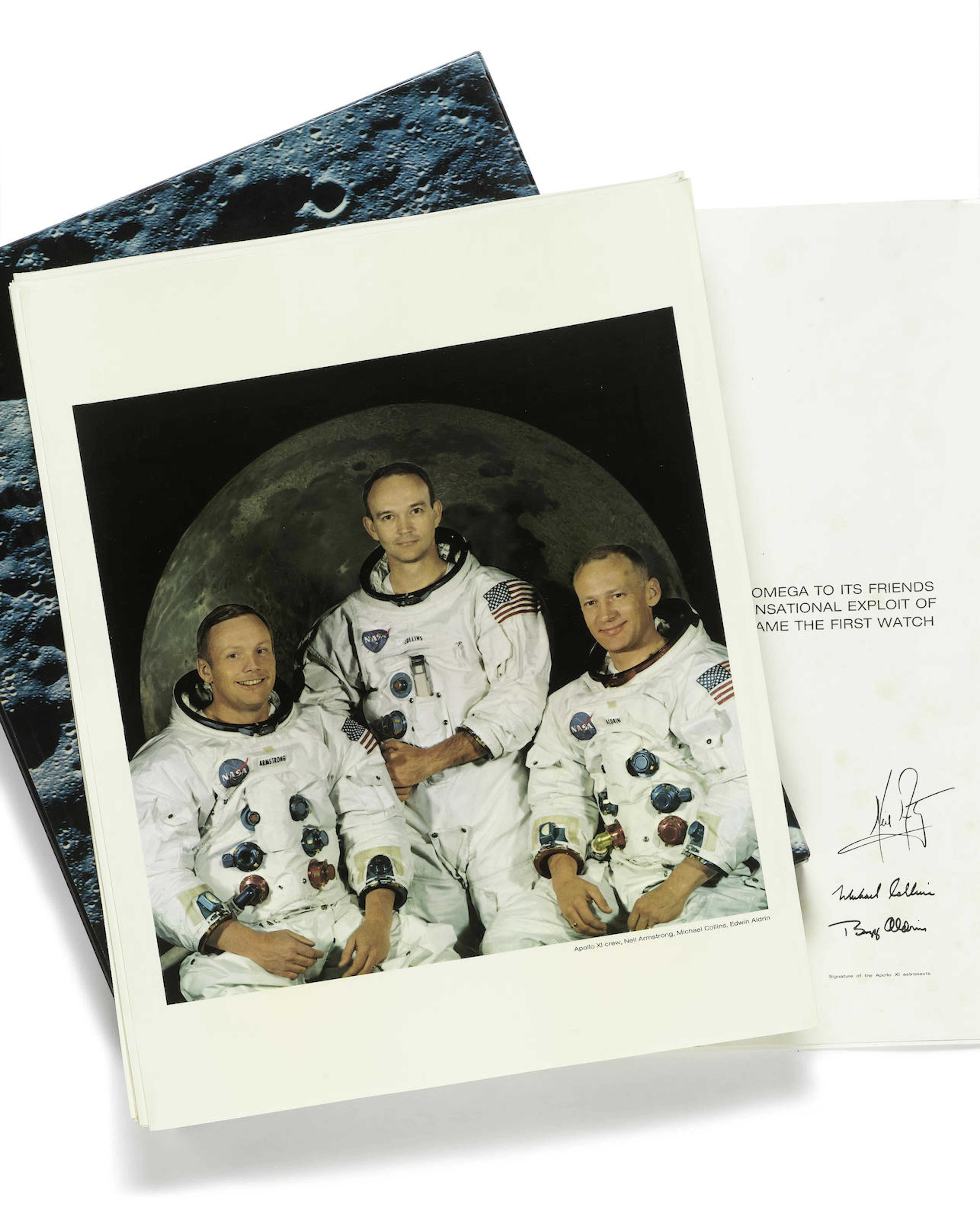 A rare souvenir folio of the 1969 Apollo Moon landing Dated 1969