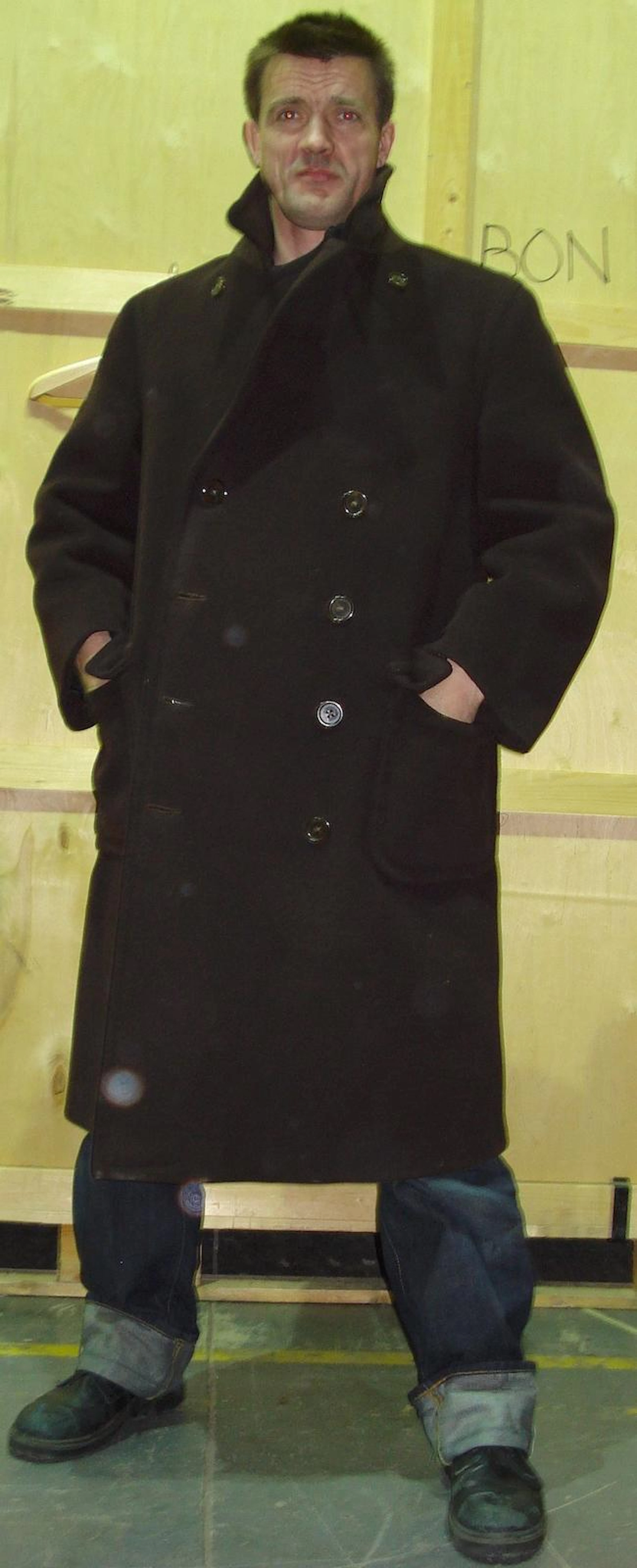 A motoring coat by Burberry,