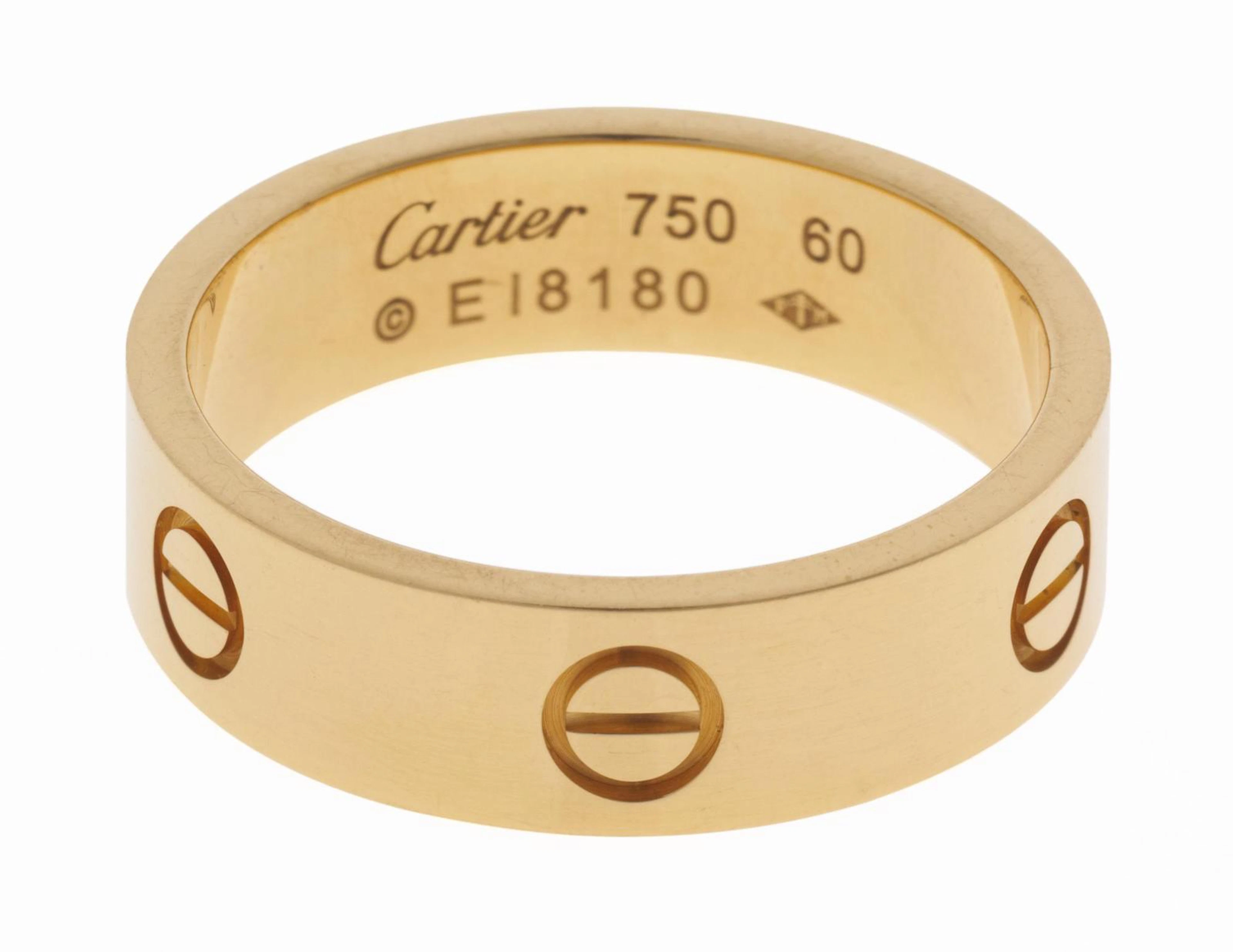 An eighteen karat gold "love" ring, Cartier