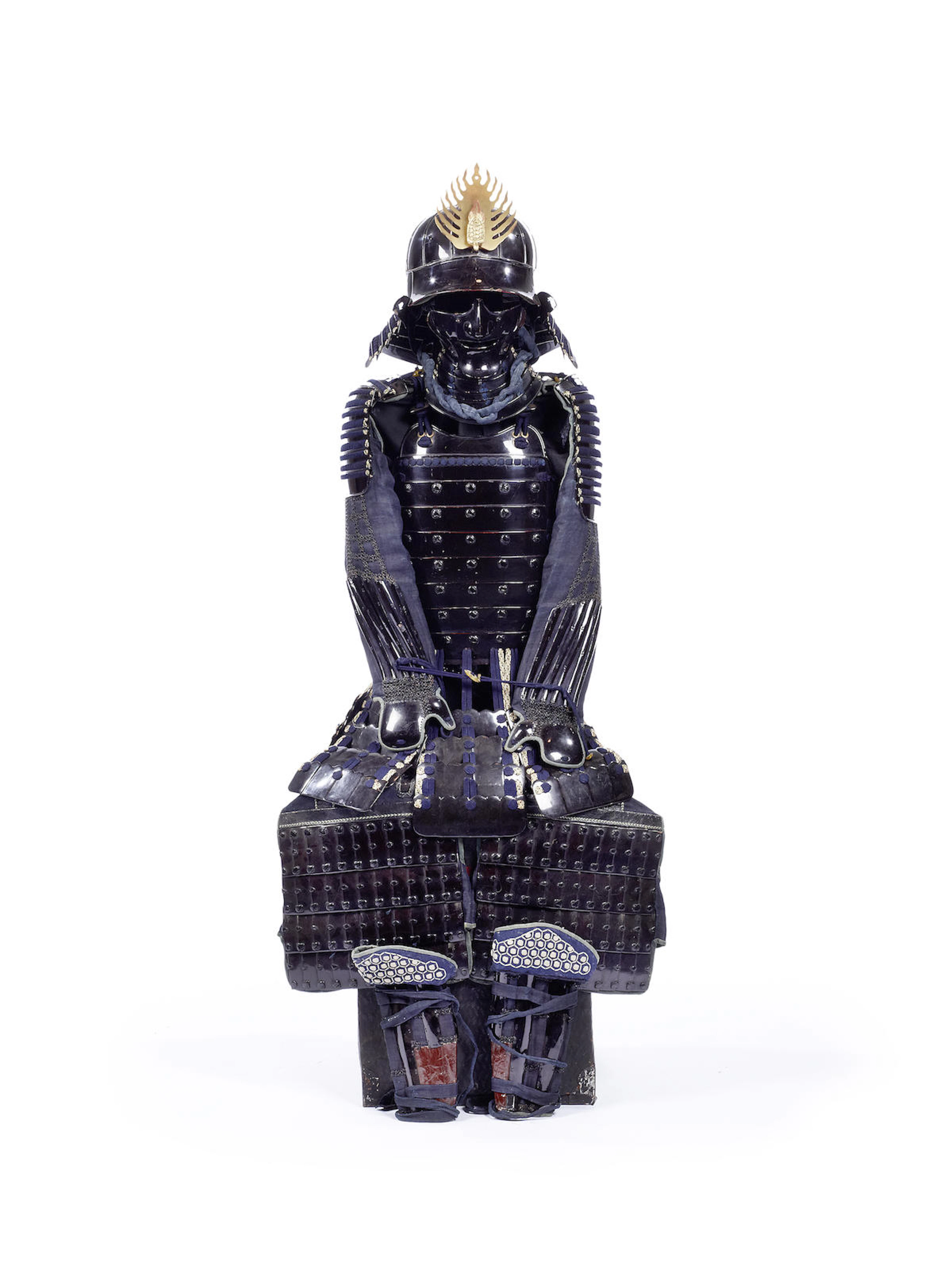 A Japanese black-lacquer armour 18th century