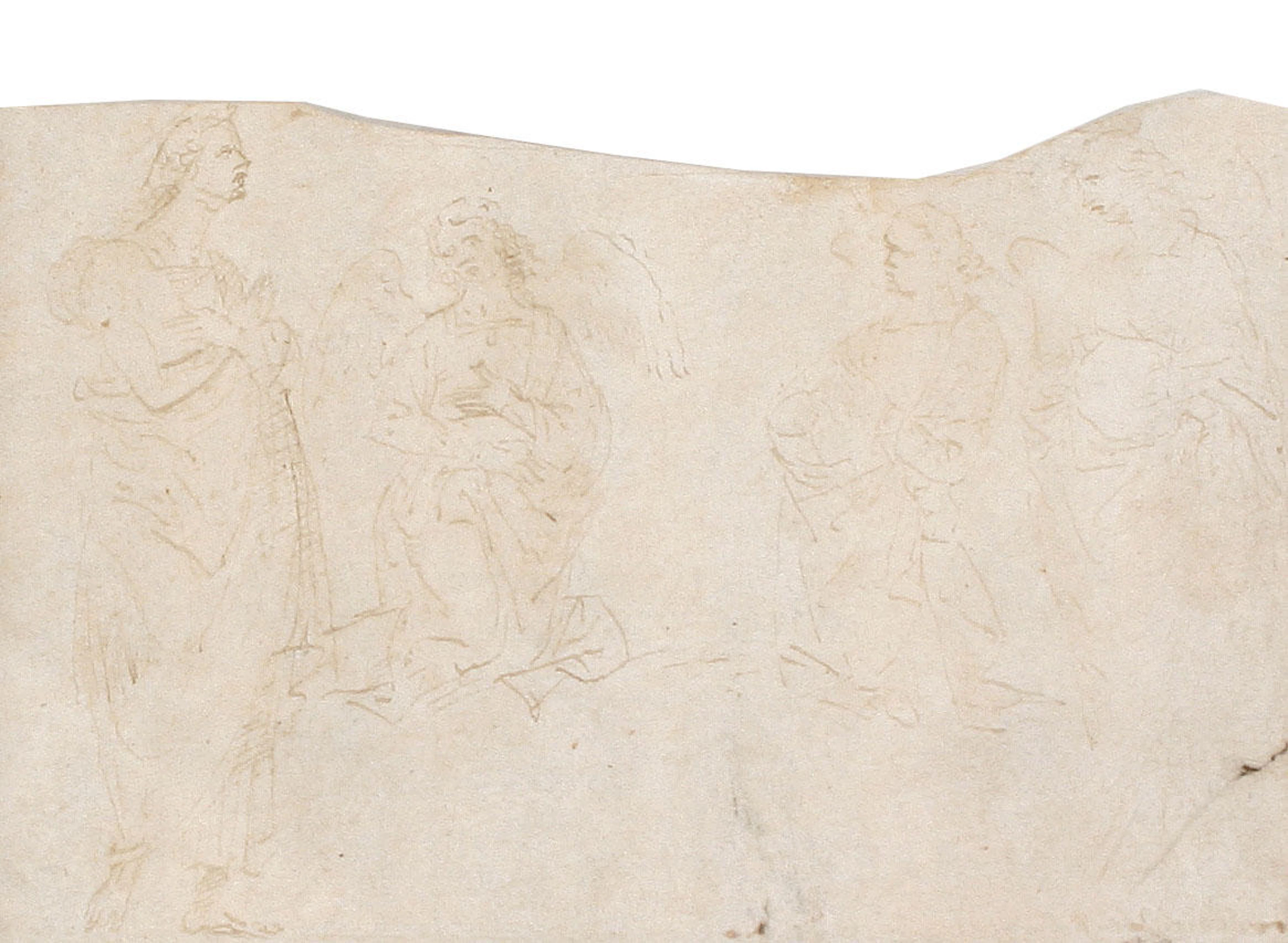Manner of Vittore Carpaccio Kneeling Angels unframed
