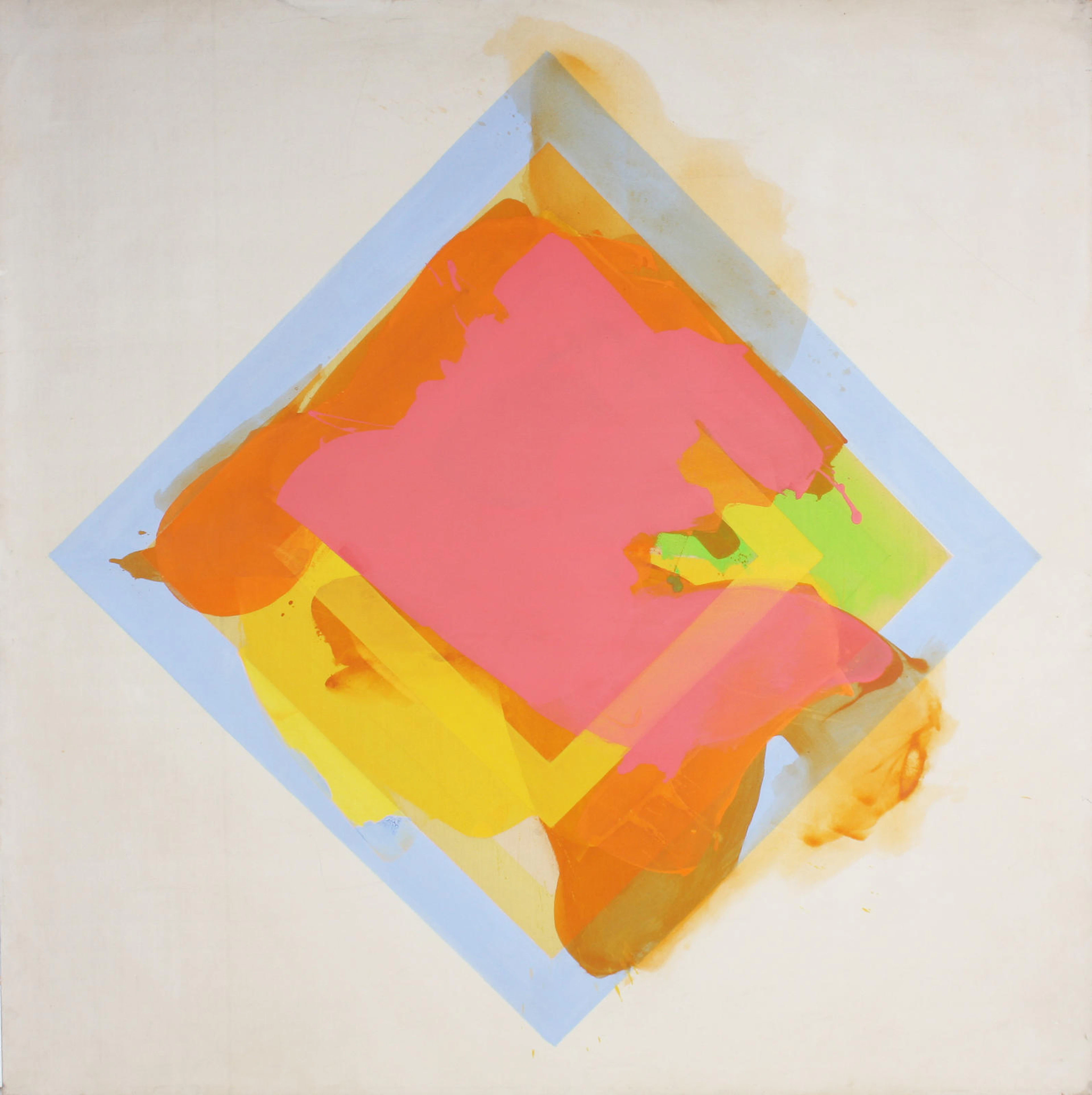 Mark Vaux (British, born 1932) "First Impression" 213.5 x 213.5cm. Unframed