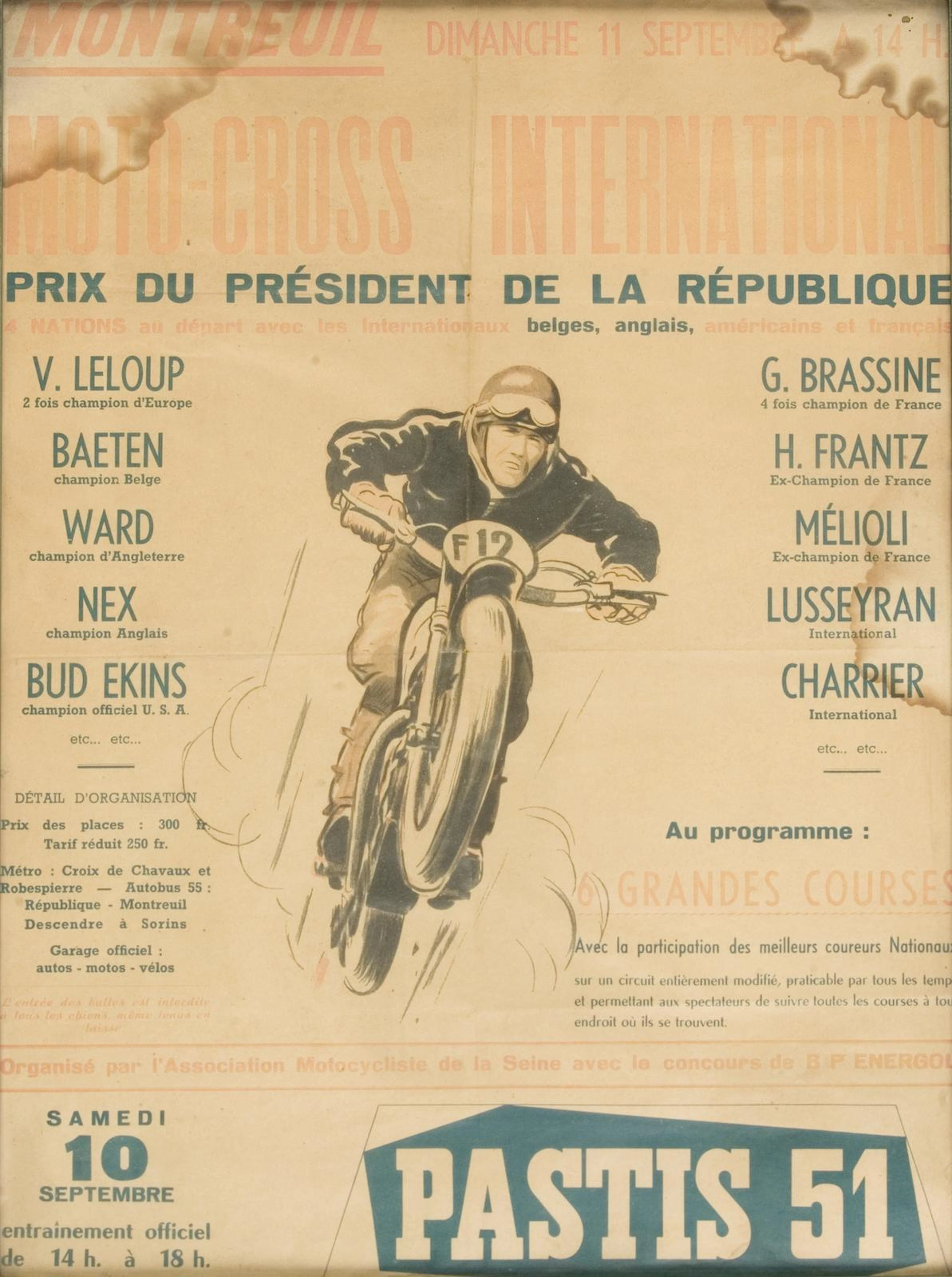 A French MotoCross poster,