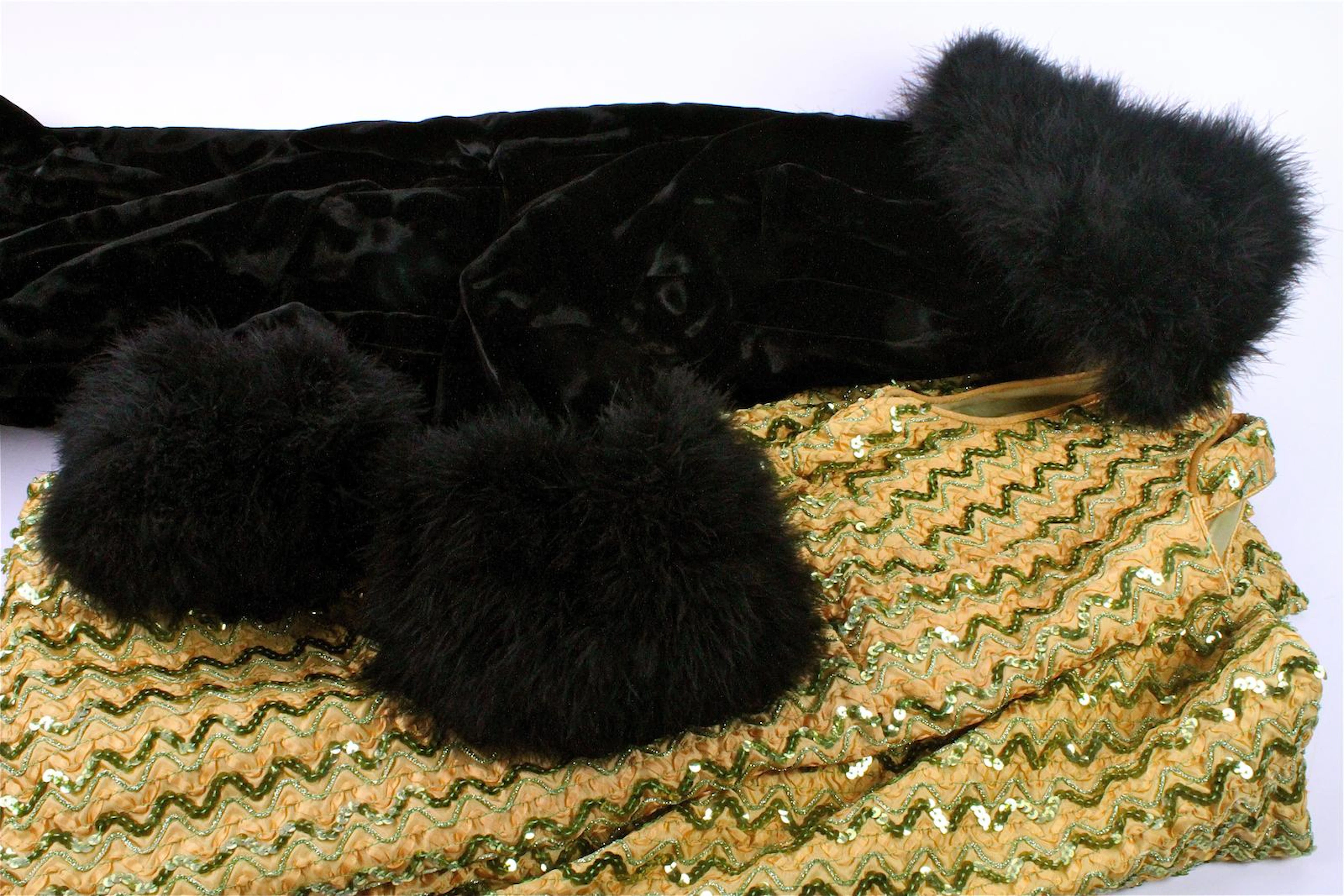 A group of nine 1920-70s garments