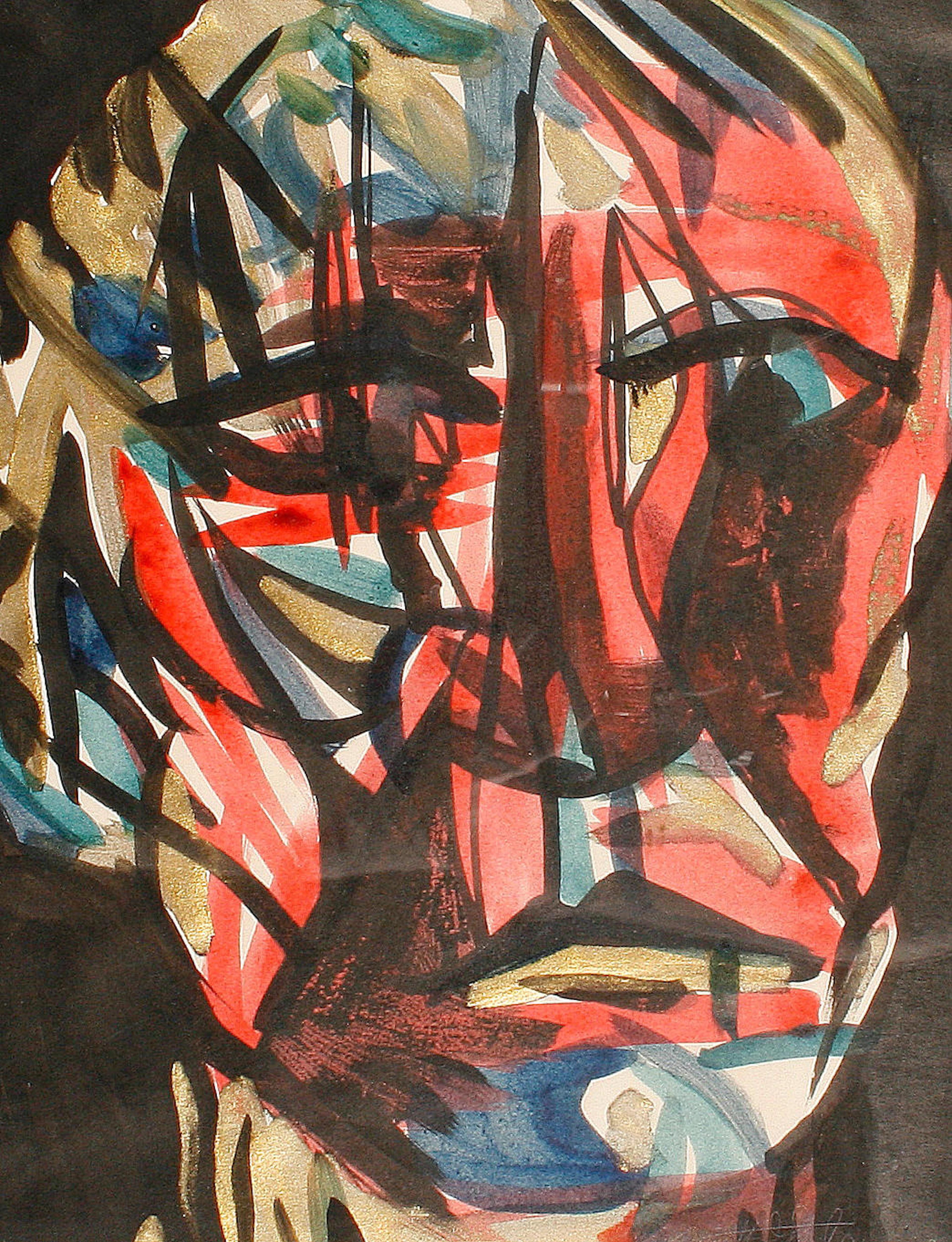 Kenneth Nolan, 20th Century Portrait 31 x 24cm (12 3/16 x 9 7/16in).