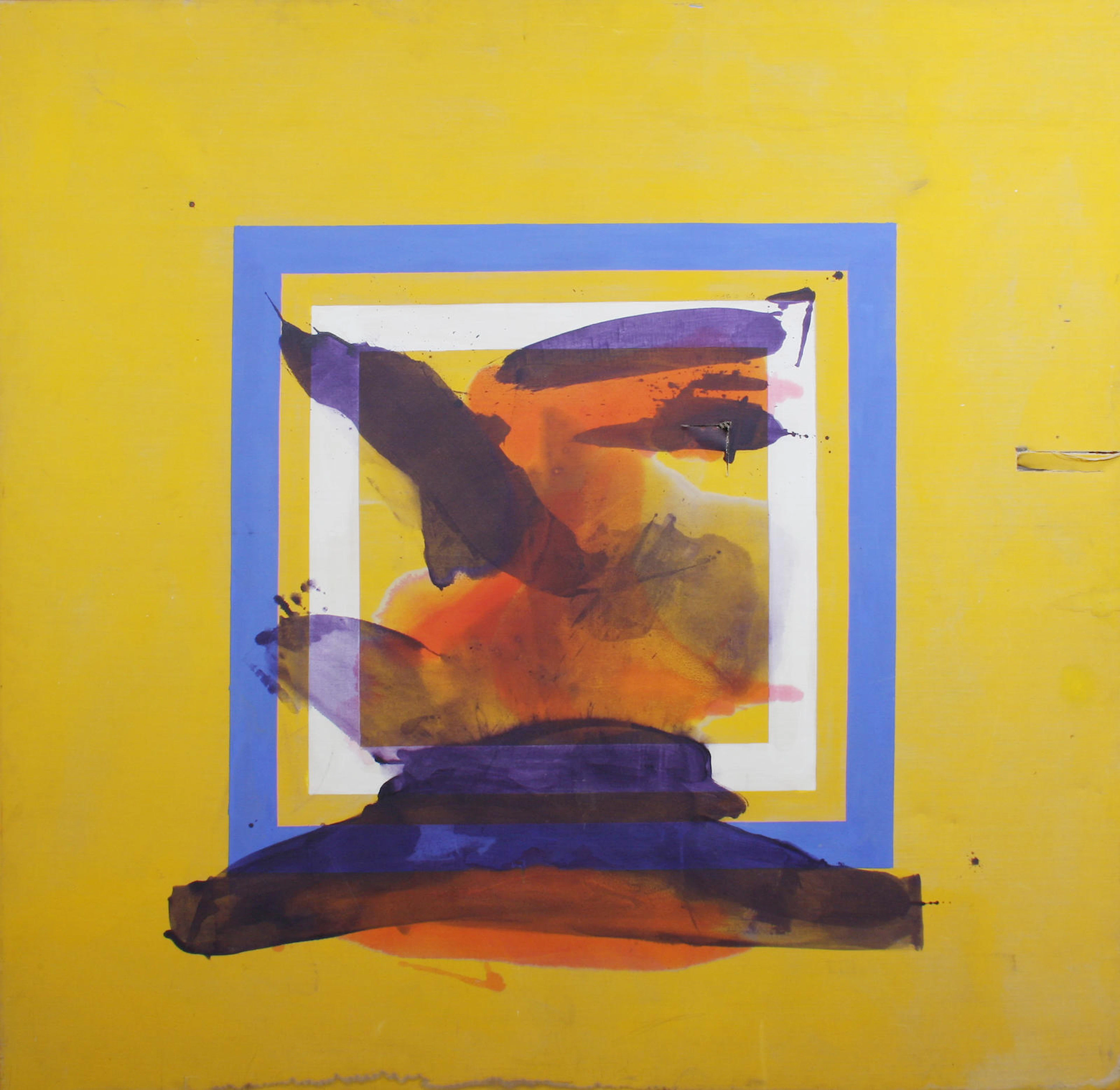 Mark Vaux (British, born 1932) 'Time Piece' 183.5 x 183cm. Unframed