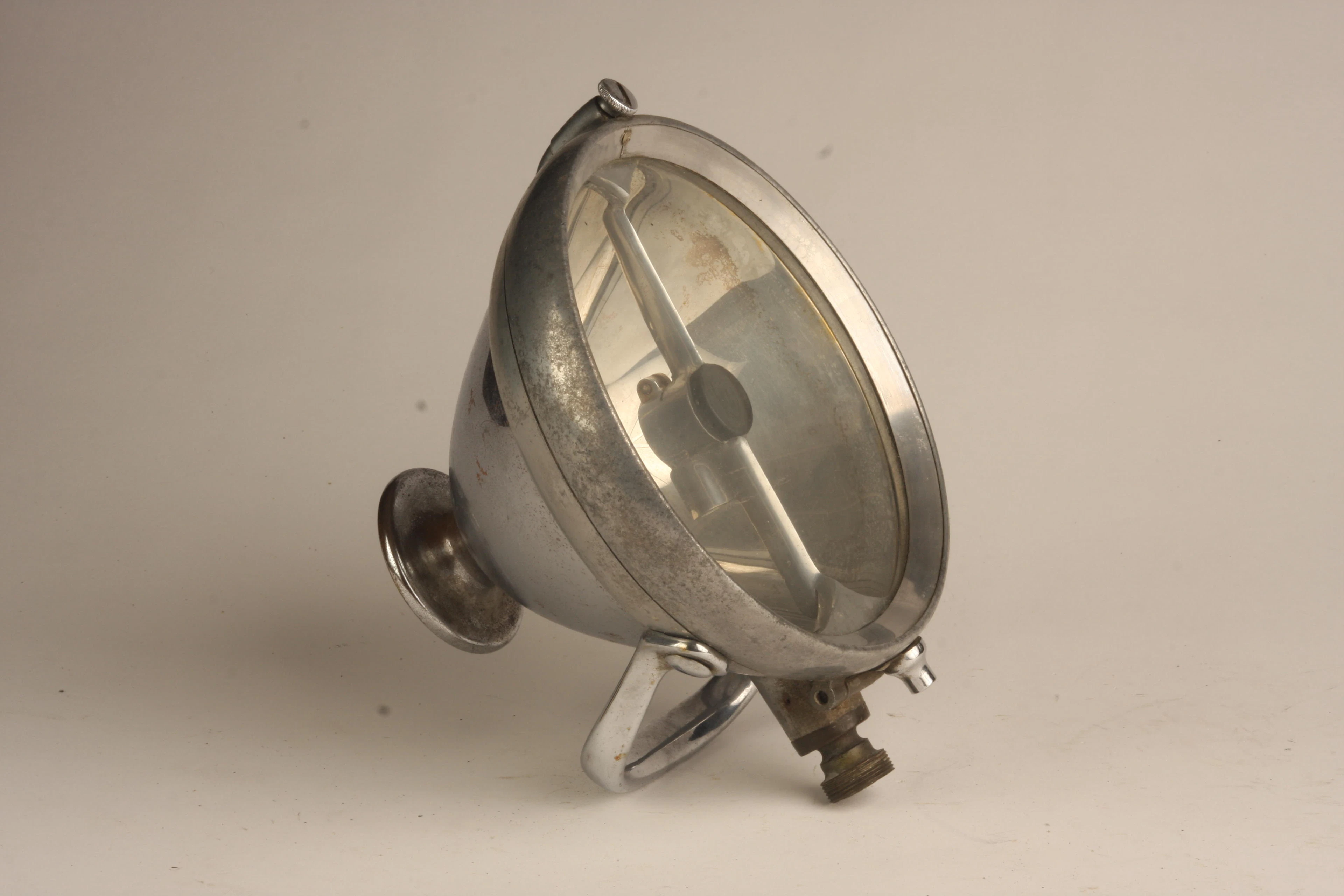 A Marchal hand held spot lamp with mirror,