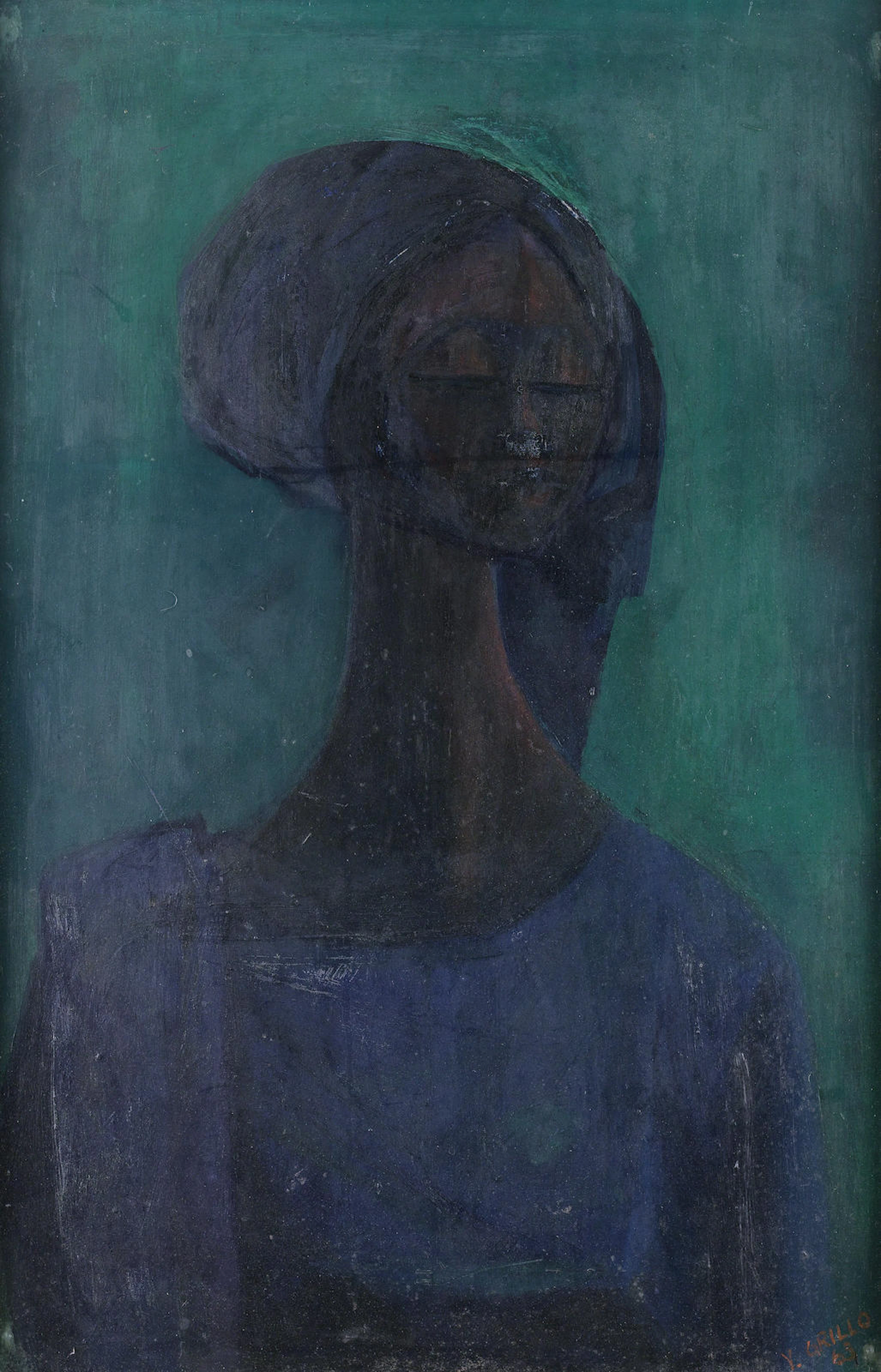 Yusuf Adebayo Grillo (Nigerian, born 1934) Girl in blue
