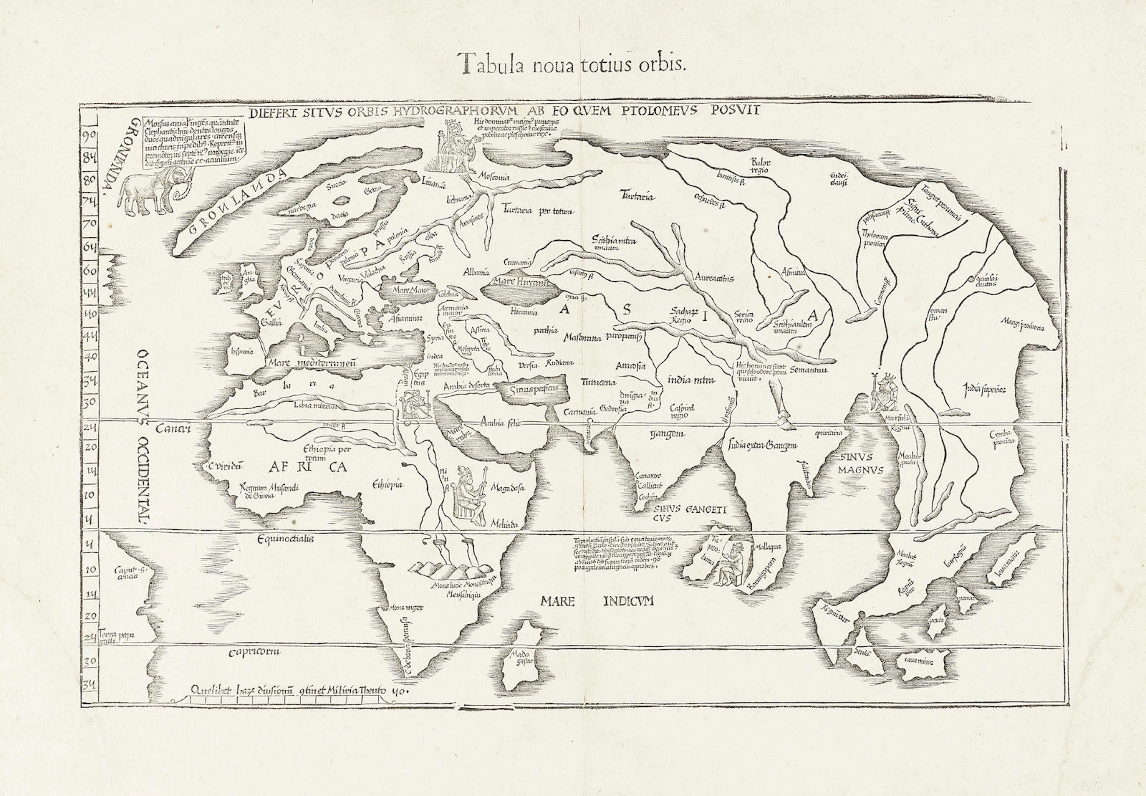WORLD MAP WALDSEEMÜLLER (MARTIN) Tabula nova totius orbis